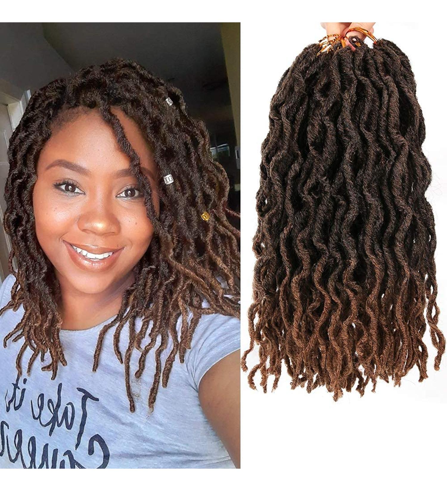 Shop 6 Packs Faux Locs Crochet Hair - 30.5cm Nu Locs Short Braids & Dreadlocks - Durable & Stylish #t1b/30 - Buy Online on GoSupps.com