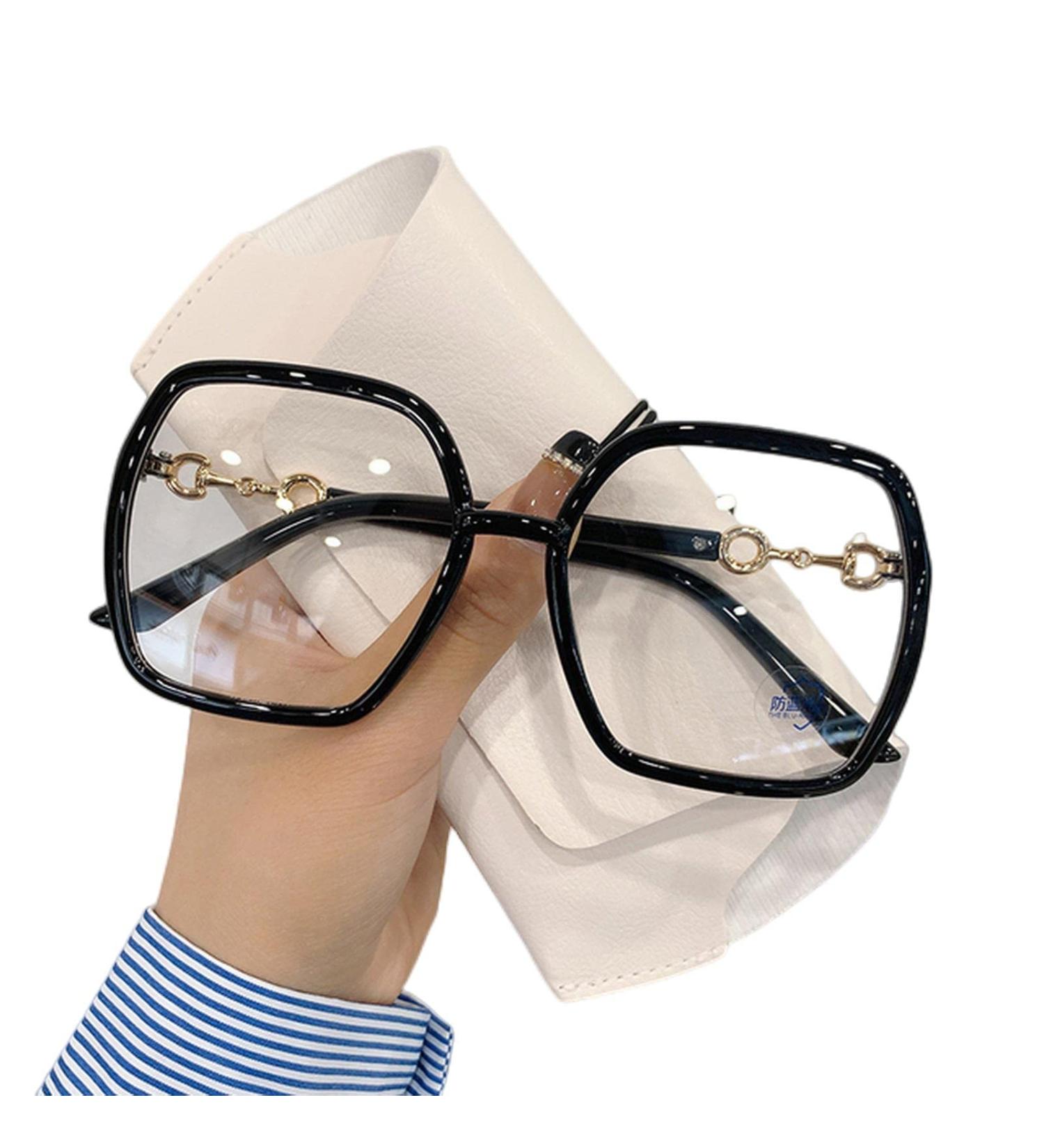 Jactz Oversized Reading Glasses for Men & Women - Anti-Blue Light Spring Hinges Quadratical Style - Buy Online on GoSupps.com