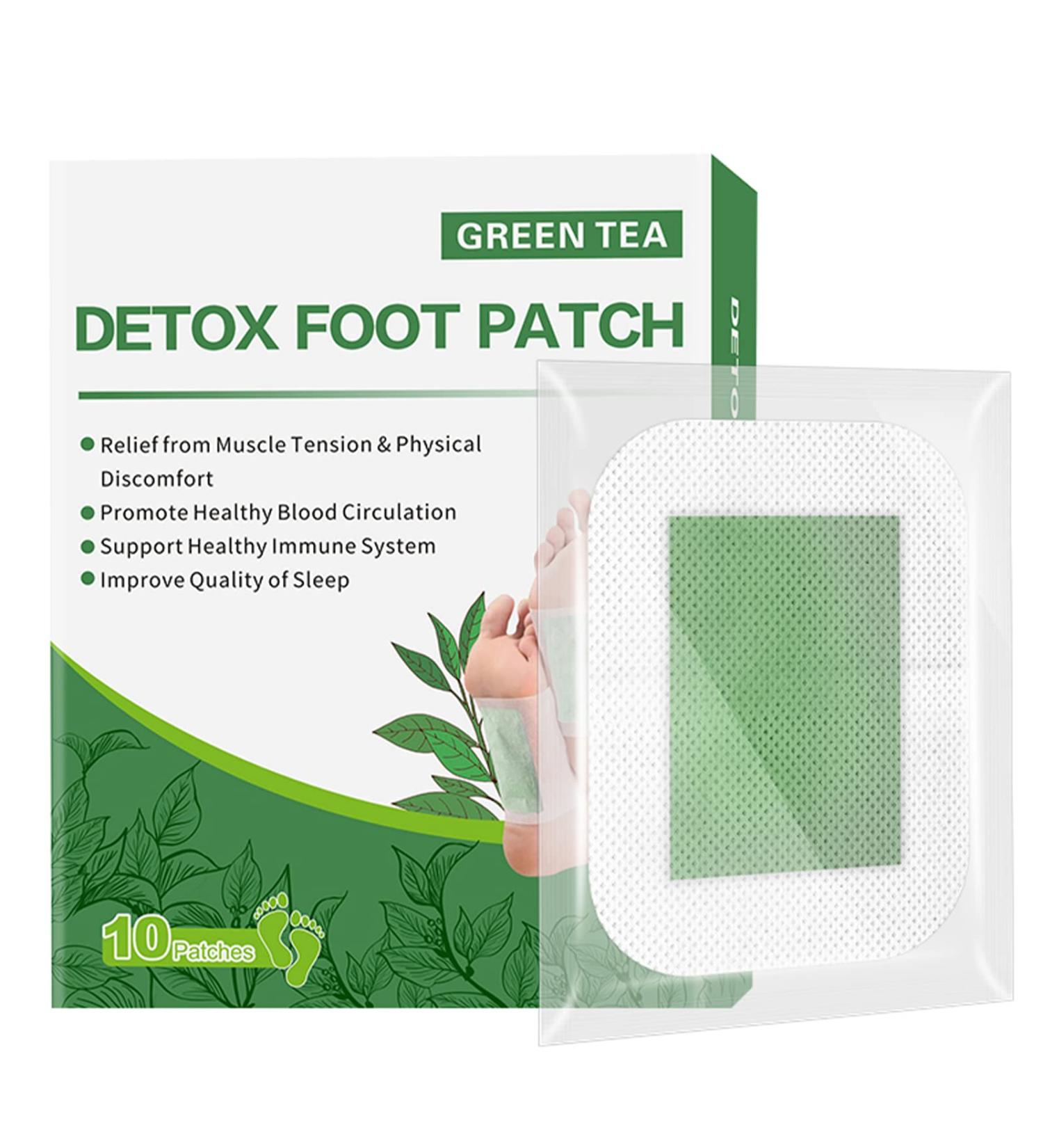 Green Tea Foot Pads for Deep Cleansing and Pain Relief - Foot Care Patches for Better Sleep and Stress Relief - Buy Online on GoSupps.com