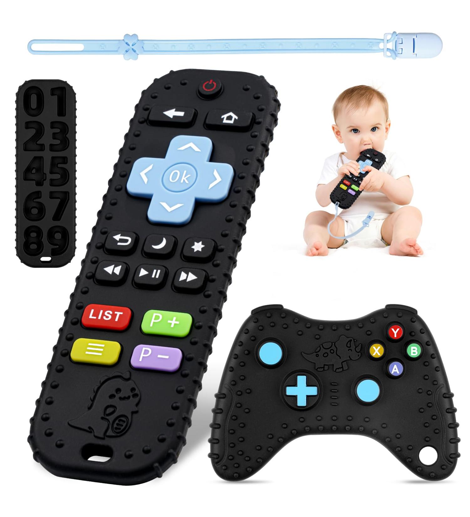 Shop BPA-Free Baby Biting Toys: Silicone Game Controller Teething Rings & Pacifier Chains | Safe for 3+ Months - Buy Online on GoSupps.com