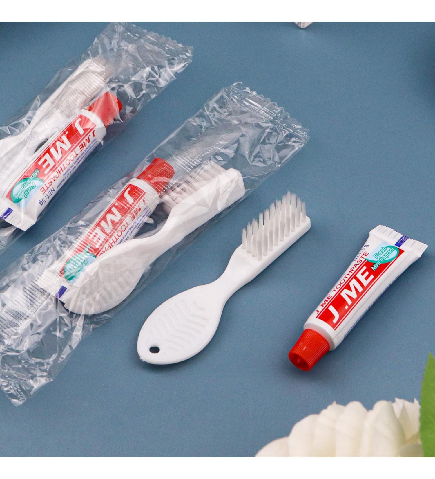 Xuezoioy Disposable Toothbrushes with Toothpaste - Pack of 30 Individually Wrapped Mini Travel Toothbrush Kit for Homeless and Shelters - Buy Online on GoSupps.com