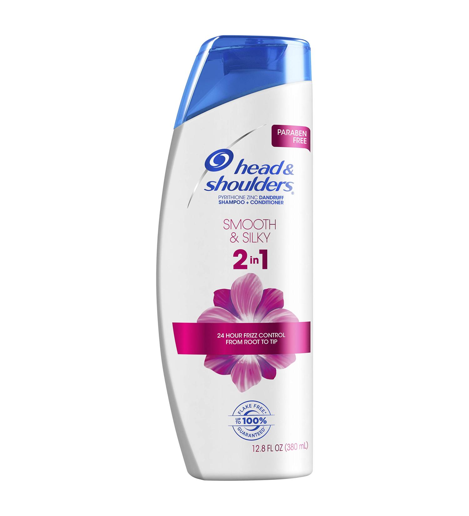 Head & Shoulders Smooth & Silky Paraben-Free 2in1 Dandruff Shampoo + Conditioner 12.8 fl oz - Fresh (Pack of 1) - Buy Online on GoSupps.com