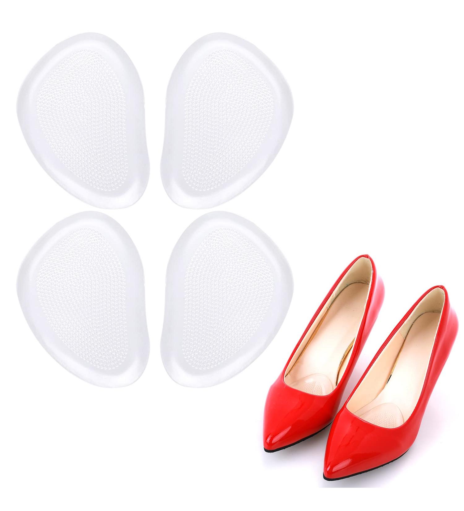 WLLHYF Metatarsal Pads for Women - 2 Pairs | Soft Gel Forefoot Cushions for High Heels | Rapid Pain Relief and Anti-Slip Inserts for Blisters - Buy Online on GoSupps.com