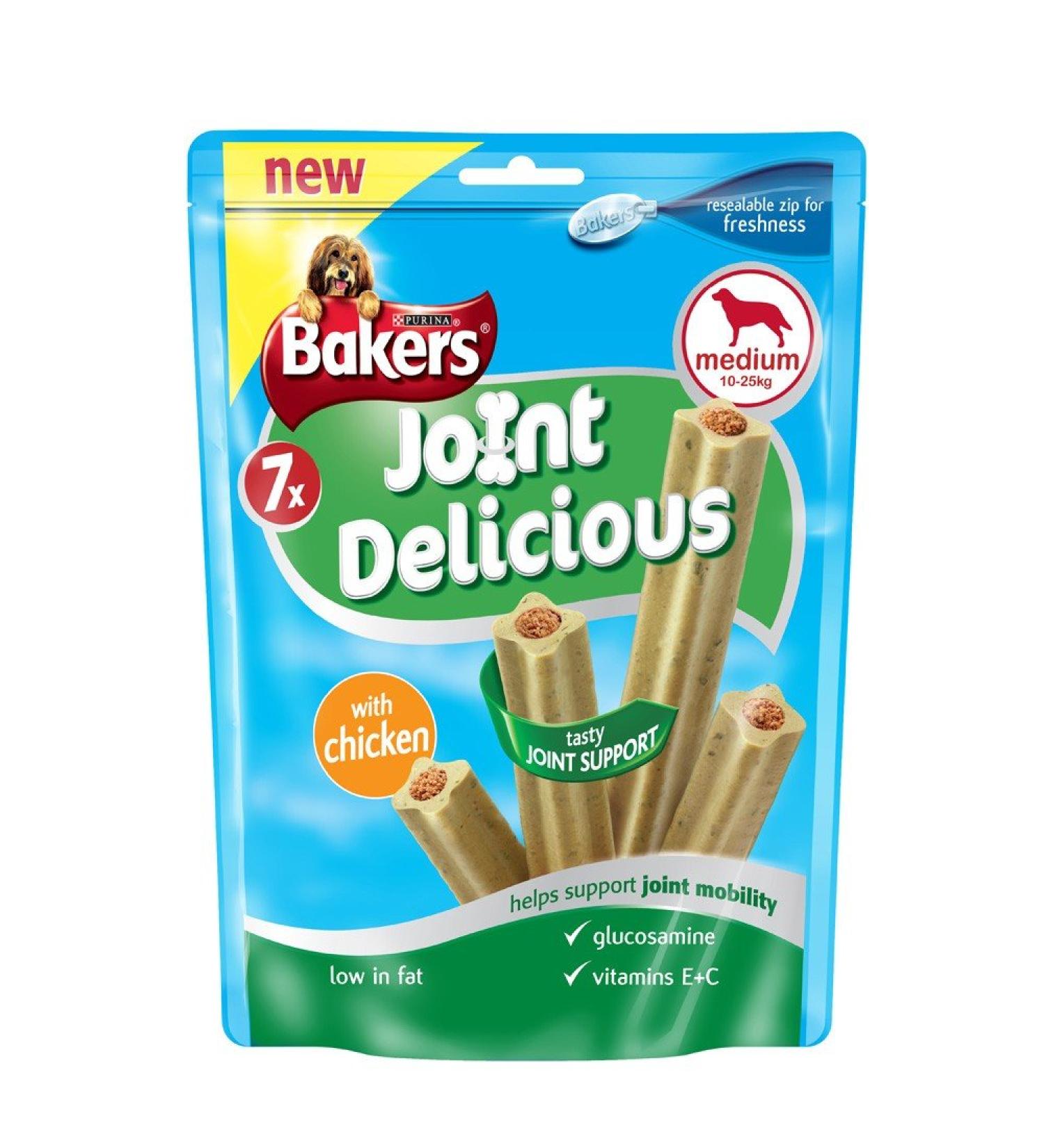 Bakers Joint Delicious Chicken for Medium Dogs (7 per Pack - 180g) - Pack of 6