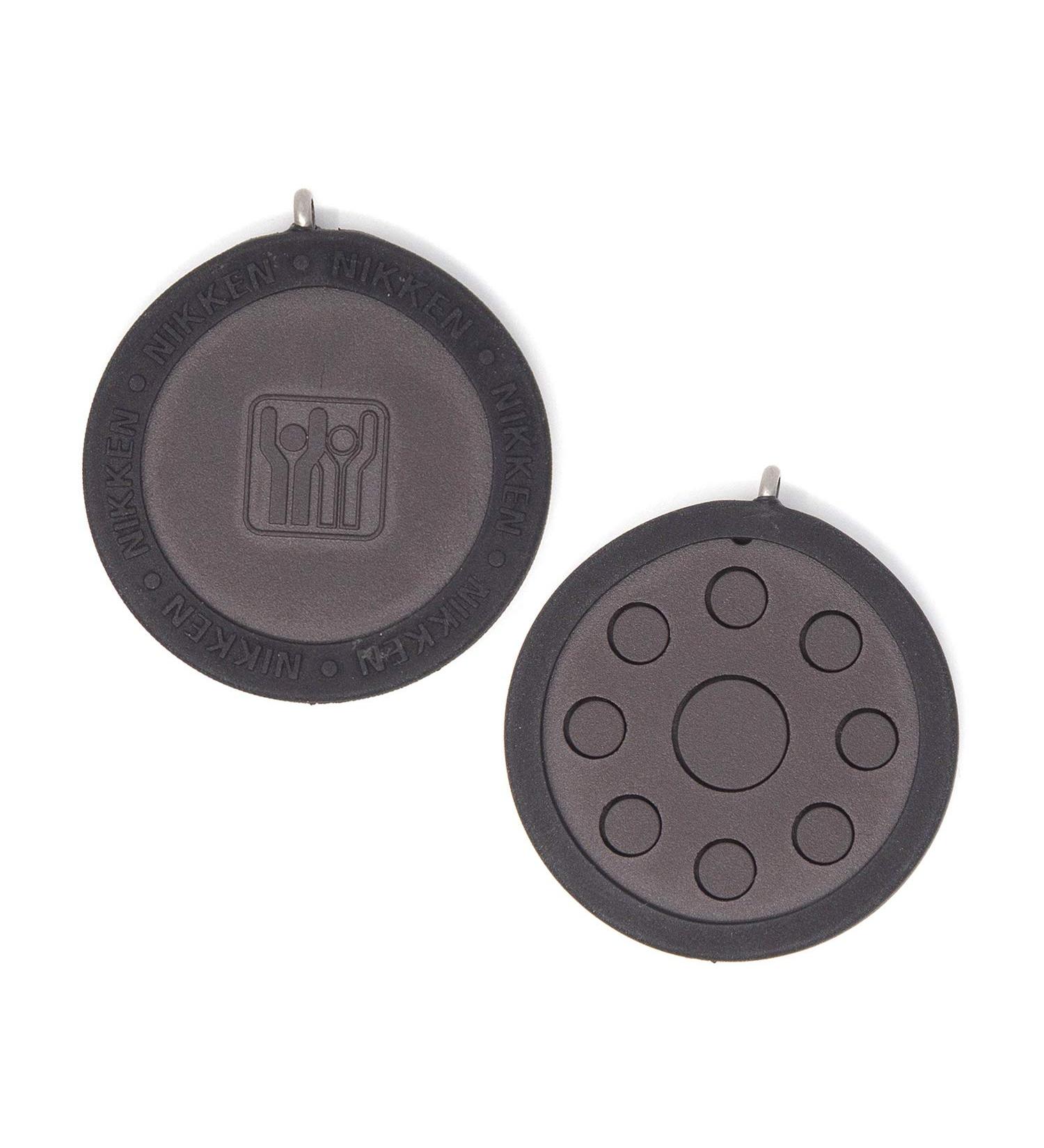 Nikken 1 PowerChip Medallion Charm - 1450 Black | Magnetic Therapy for Stress, Fatigue, and Soreness Relief | EMF Protection Blocker | 900-1000 Gauss - Buy Online on GoSupps.com