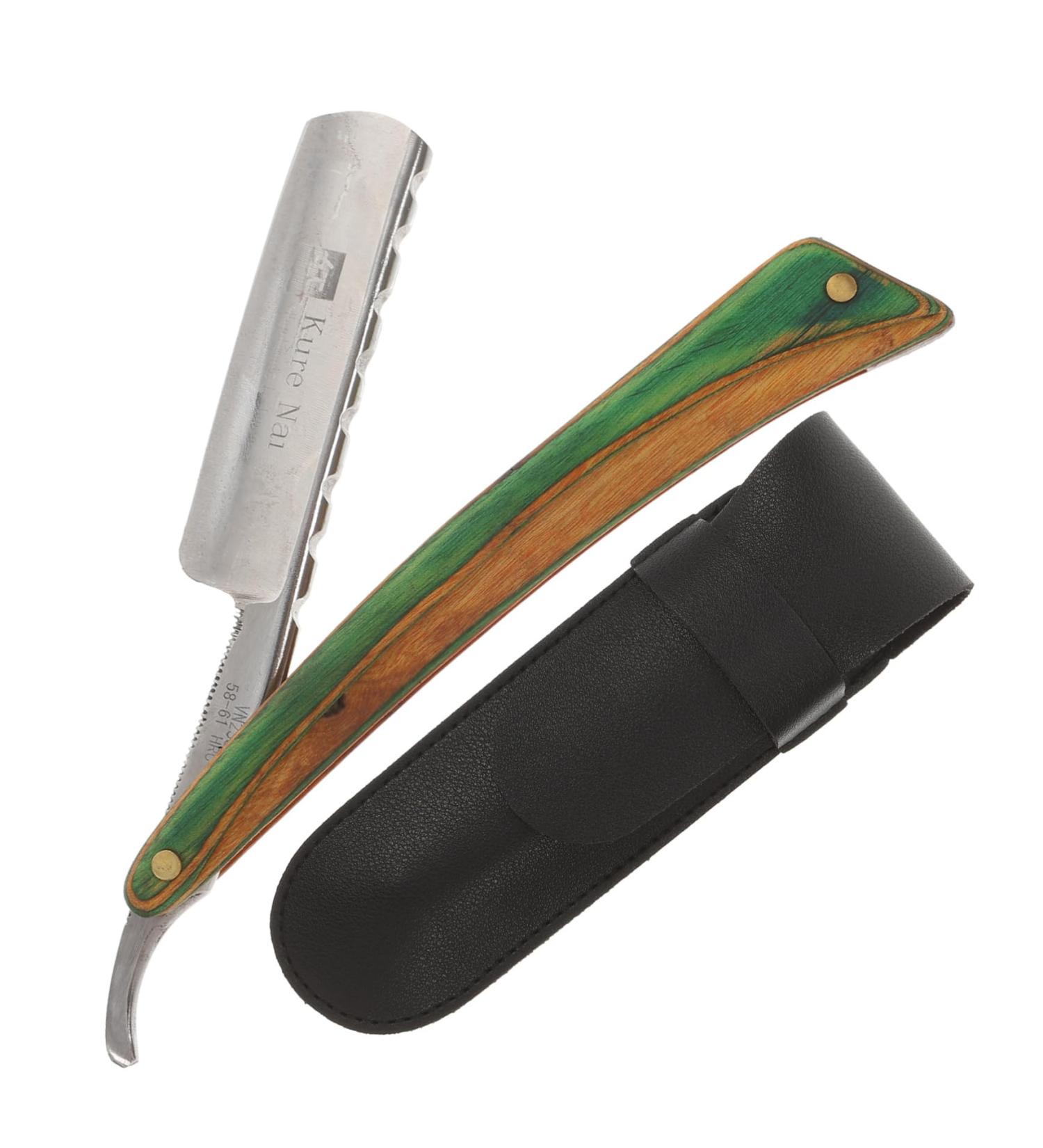Ipetboom Straight Razor - Retro Wood Handle Shaving Razor for Men | Classic Manual Barber Razor in Random Colors - Perfect Old Fashioned Shave - Buy Online on GoSupps.com