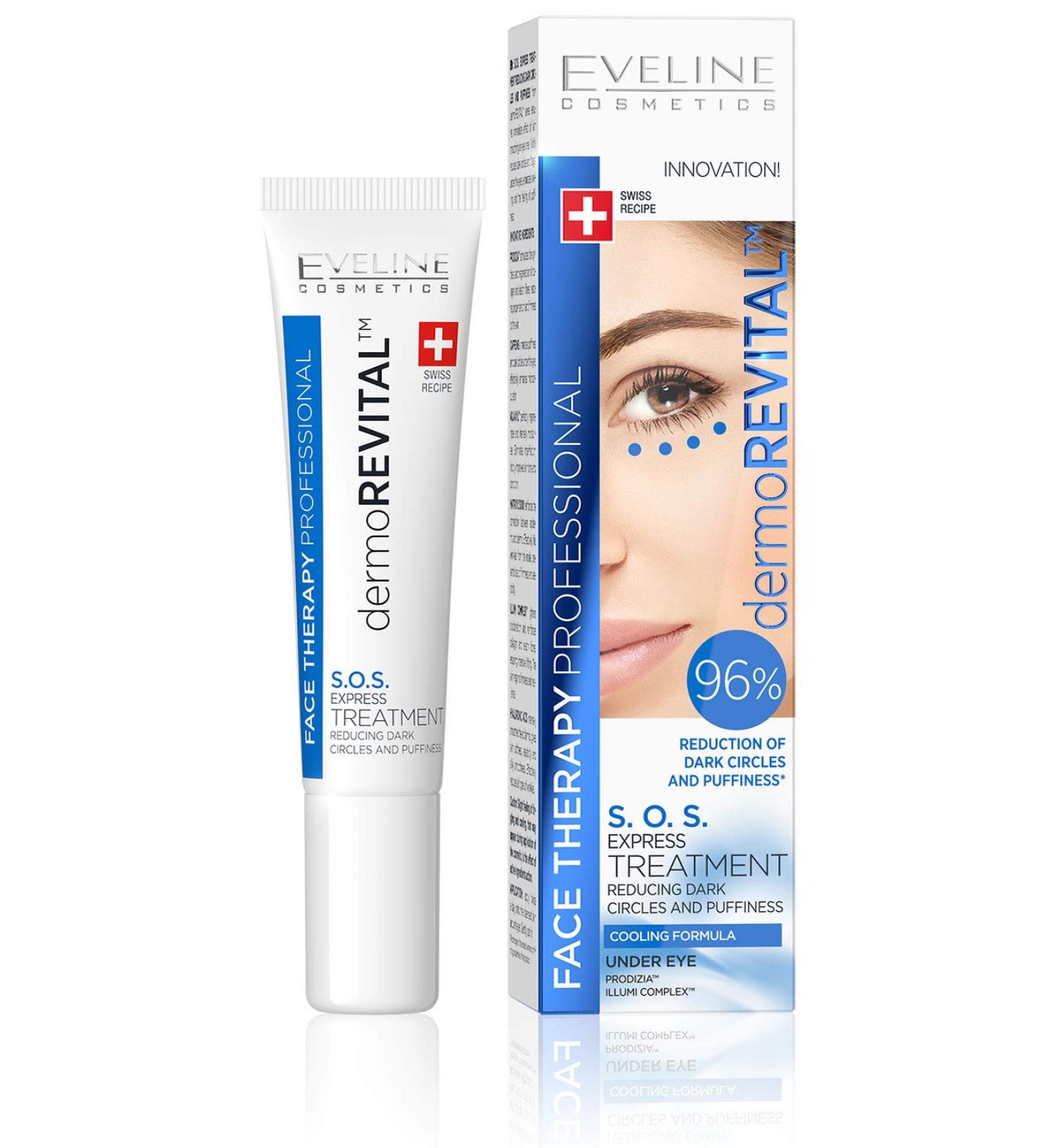 Eveline SOS Express Eye Cream Dermo Revital reduces dark circles 15 ml