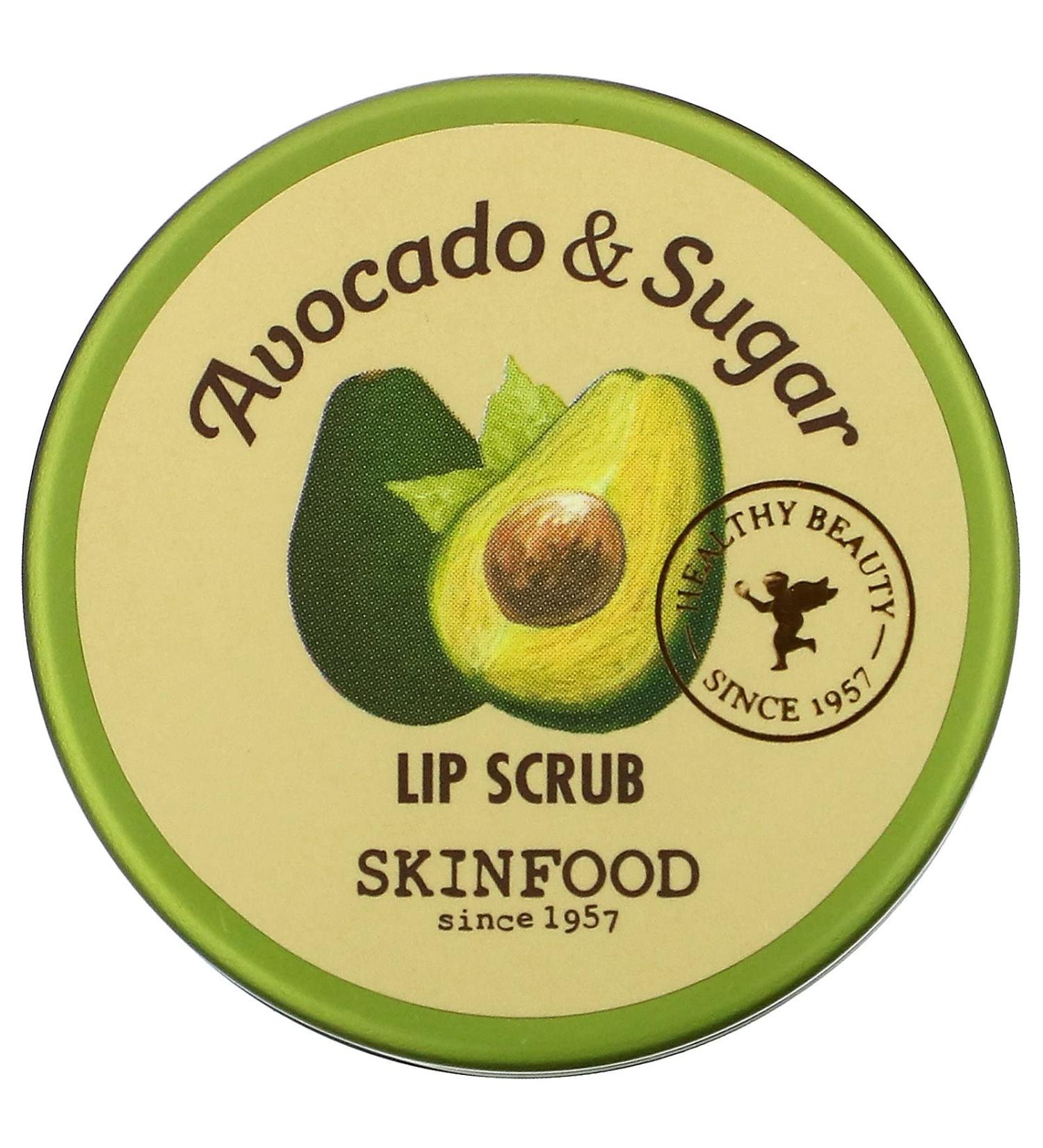 Skinfood Avocado & Sugar Lip Scrub 0.49 oz - Nourishing Exfoliator for Soft Lips - Buy Online on GoSupps.com