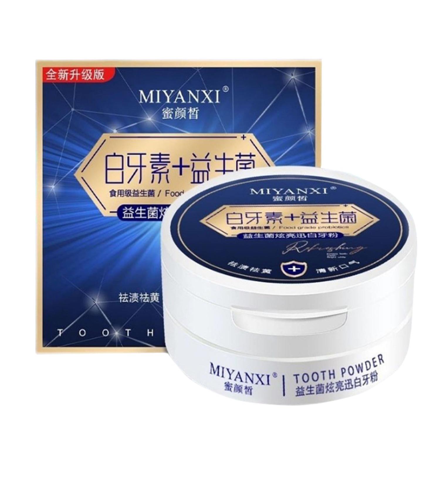 Miyanxi Probiotic Tooth Powder - Effective Teeth Whitening Powder for White Teeth - 50g - Buy Online on GoSupps.com