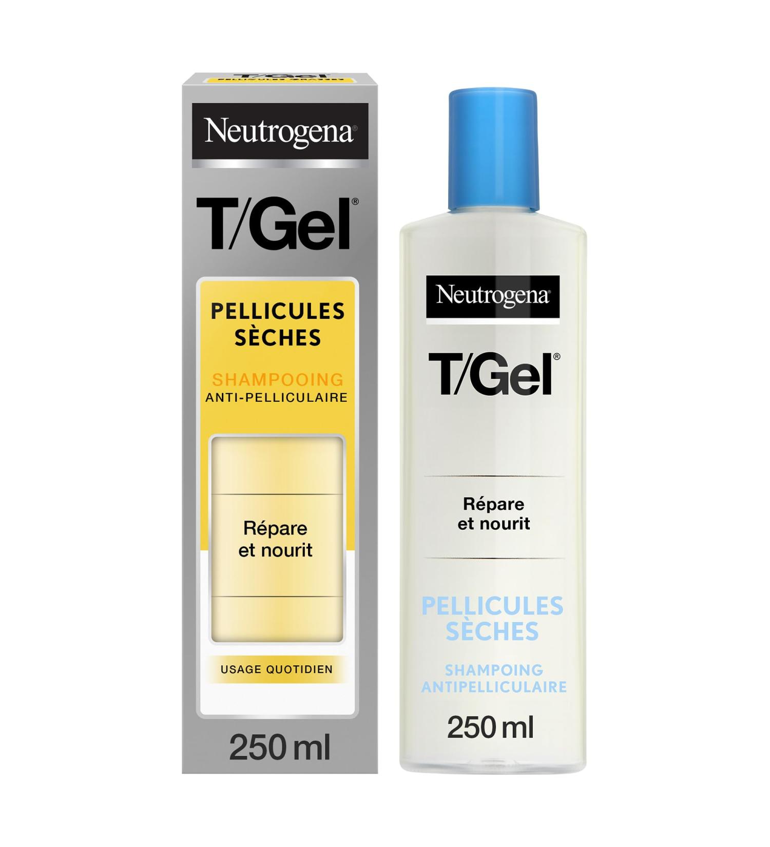 Neutrogena | T/Gel Anti-Dandruff Shampoo Dry Dandruff (250 ml bottle) Shampoo for dry and damaged hair Repairing and nourishing hair care for daily use - Buy Online on GoSupps.com