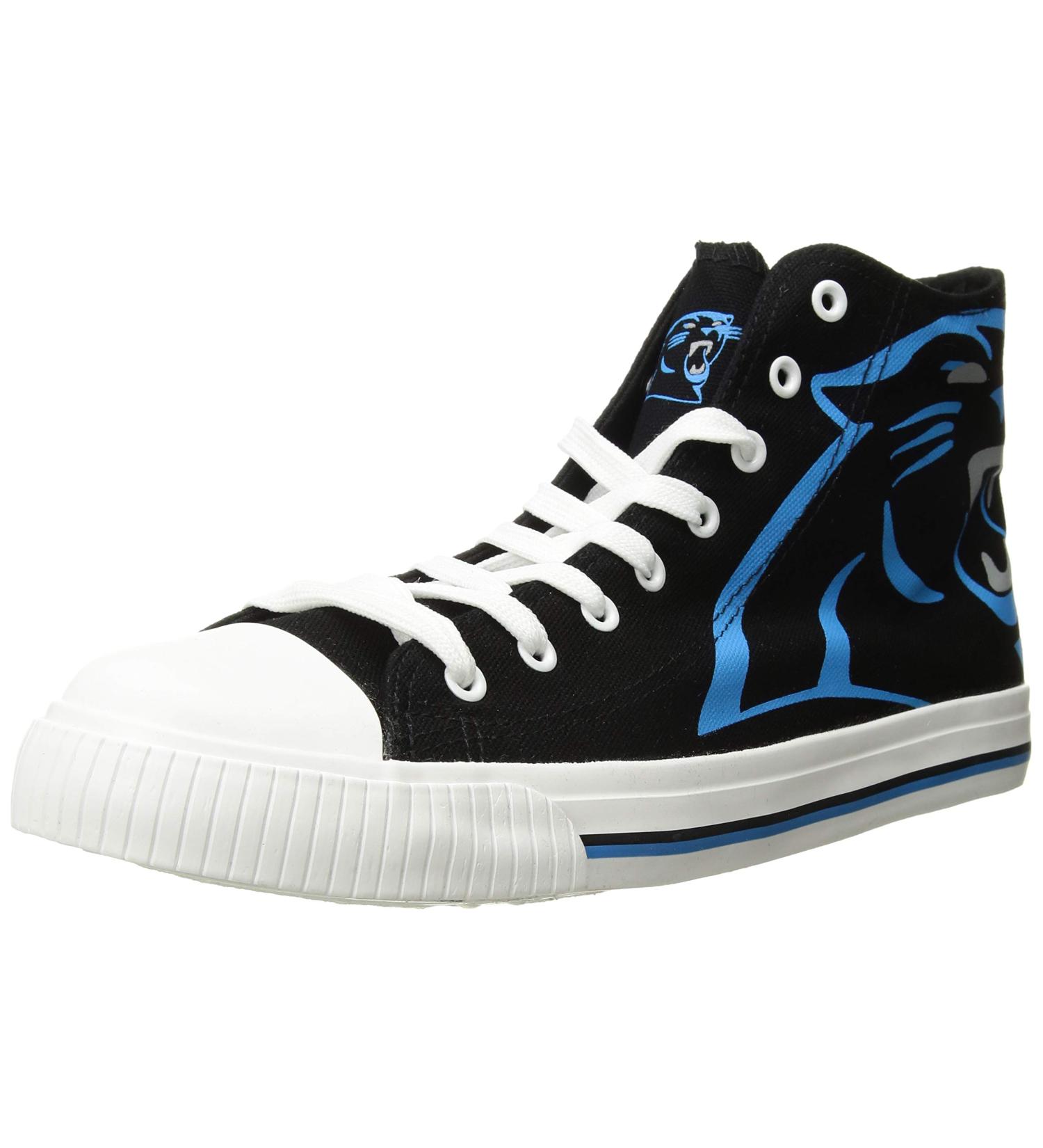 FOCO Carolina Panthers Mens NFL High Top Canvas Sneakers - Size 9 - Buy Online on GoSupps.com