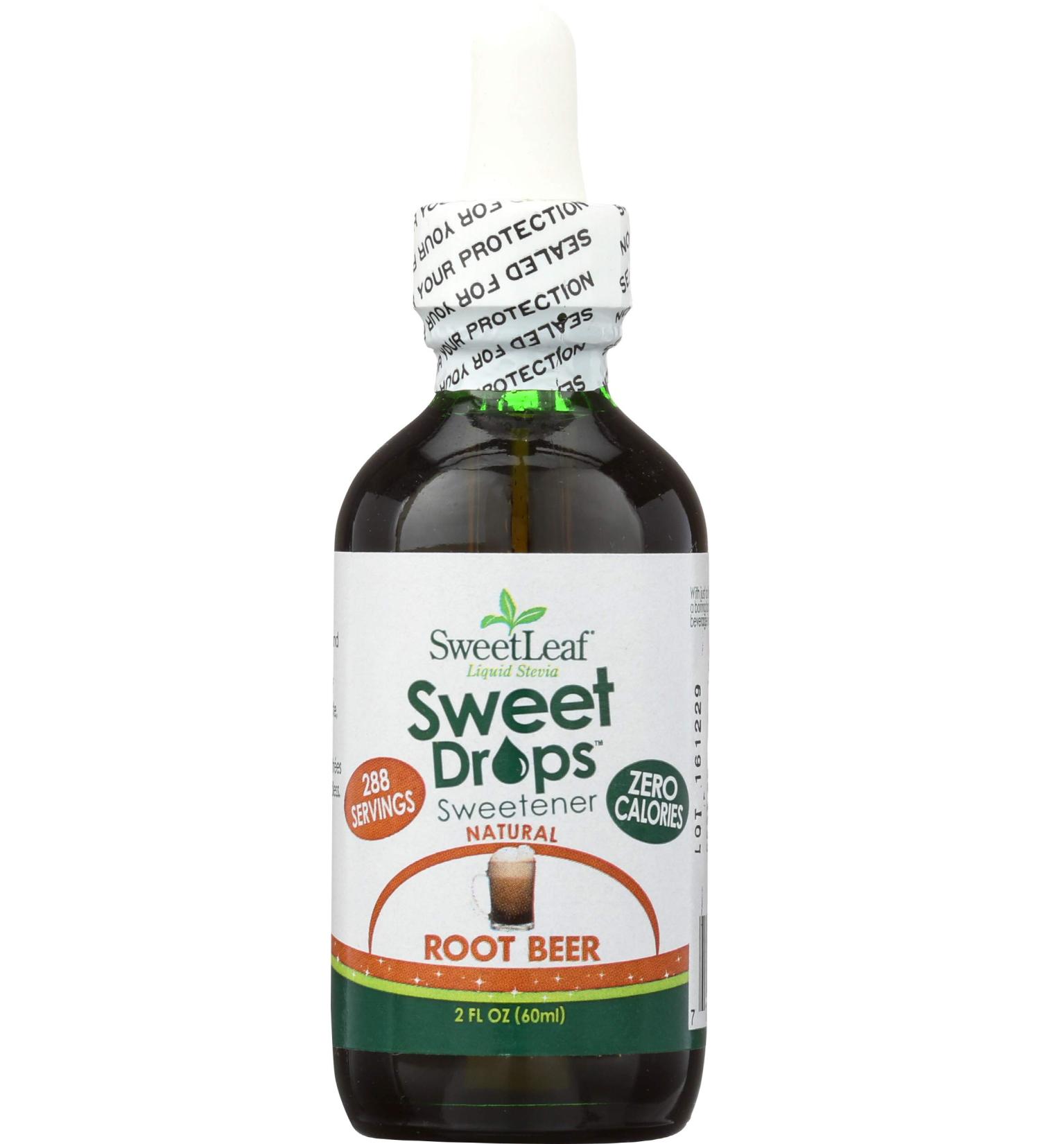 Sweetleaf Root Beer Flavored Liquid Stevia - 2 Oz Bottle | Zero-Calorie Natural Sweetener for Drinks & Recipes | Shop Internationally - Buy Online on GoSupps.com