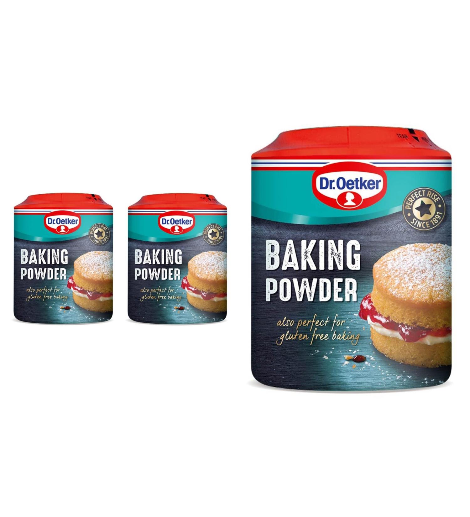 Baking Powder 170g (Pack of 3) | Triple Pack for Perfect Baking | Leavening Agent | Essential for Cakes Muffins and Pastries - Buy Online on GoSupps.com