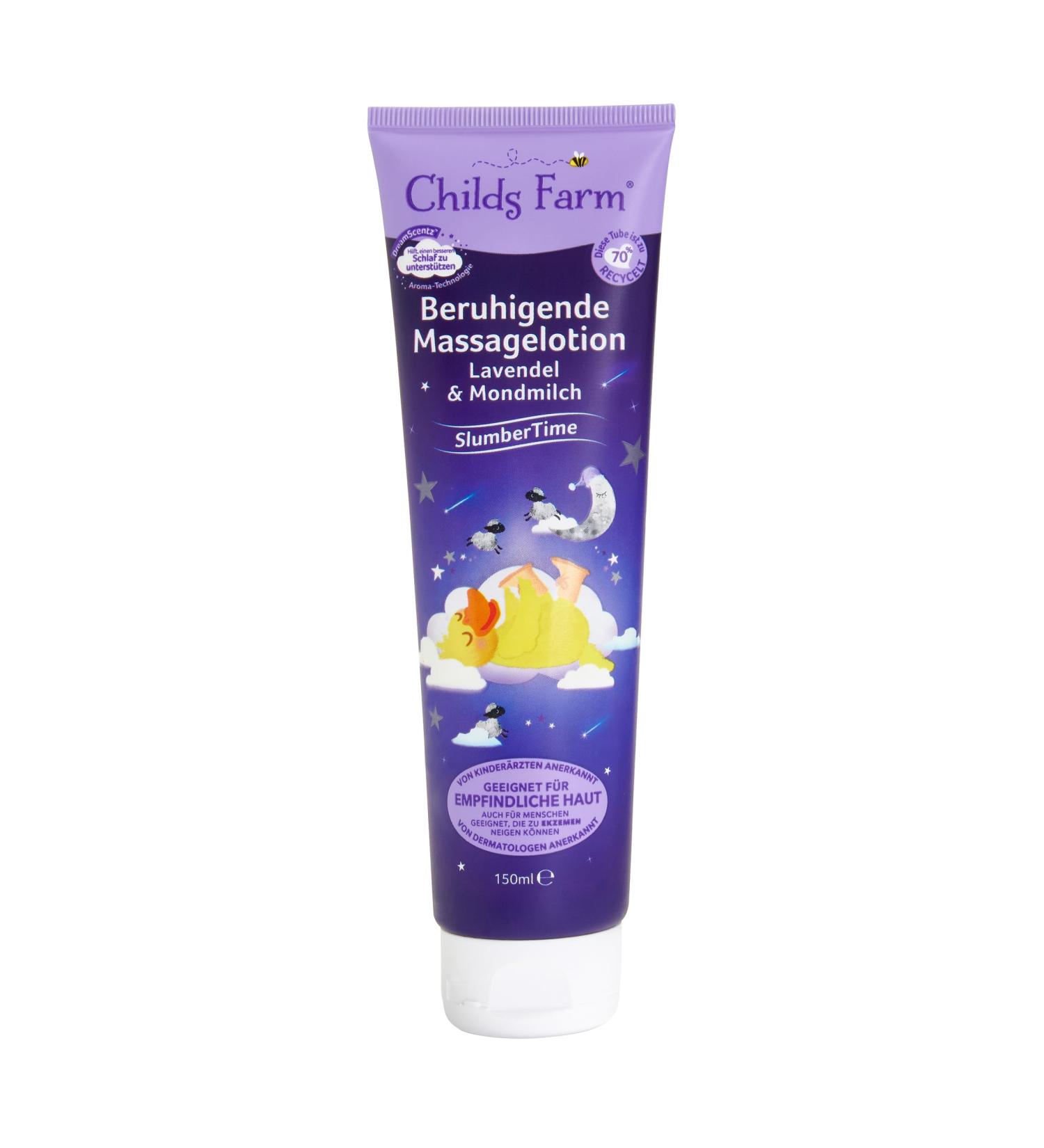 Childs Farm SlumberTime Soothing Massage Lotion with Lavender & Moon Milk 150ml | Gentle Nighttime Care for Babies & Children s Sensitive Skin - Buy Online on GoSupps.com