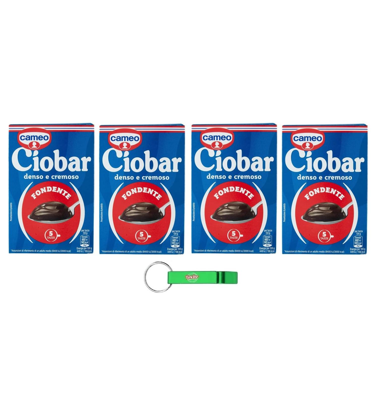 Cameo Ciobar Lot de 4 flacons de poudre pour fondant au chocolat chaud et noir 115 g chaque paquet contient 5 sachets de 23 g + porte-cl s Beni Culinari - Buy Online on GoSupps.com