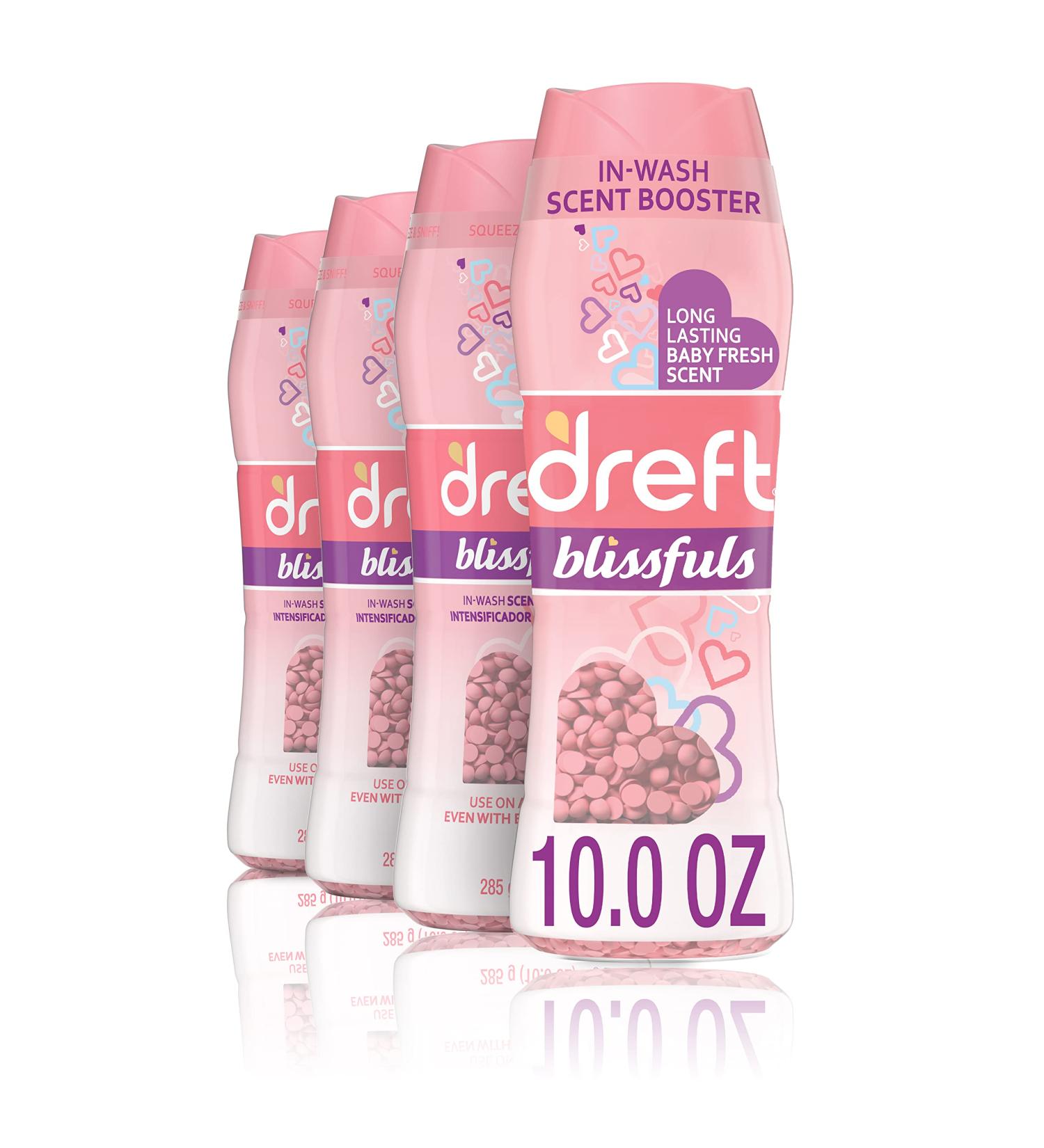 Dreft Blissfuls Laundry Scent Booster Beads for Washer 10 Ounce, Baby Fresh Scent - Pack of 4 - Buy Online on GoSupps.com
