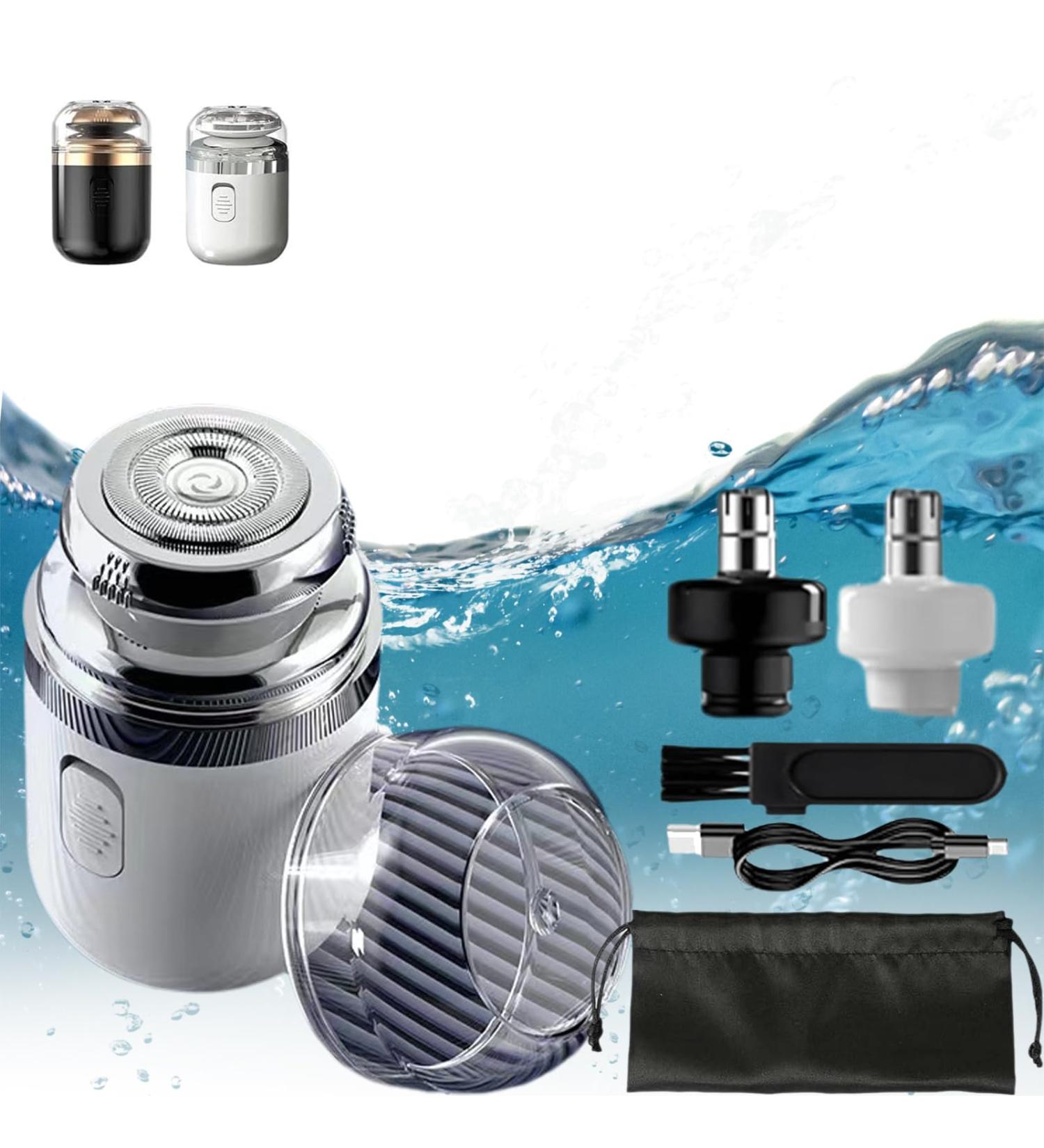 Capsule Razor Mini Portable Electric Shaver Capsule Razor with Rotary Nose Hair Trimmer Capsule Razor Ipx7 Waterproof Washable Rotary Razor (White) - Buy Online on GoSupps.com