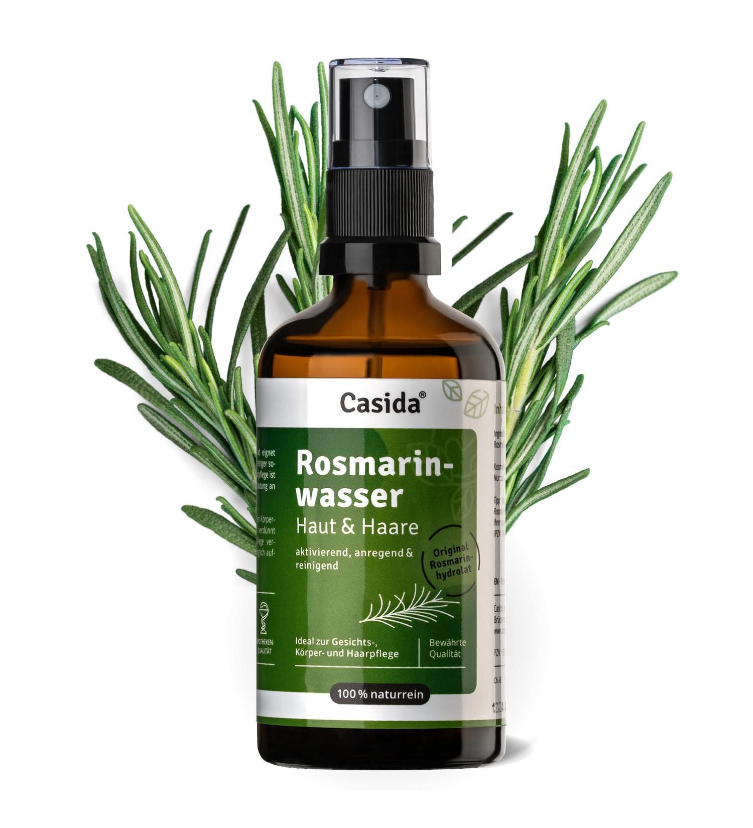 Casida Rosemary Water 100ml | Vitalizing Skin & Hair Care | Pharmacy-Quality Rosemary Extract - Buy Online on GoSupps.com