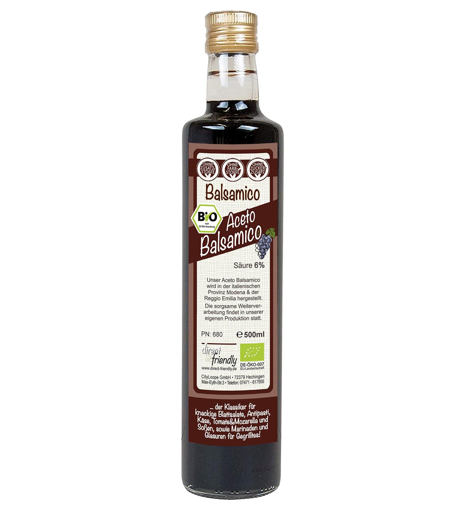 direct&friendly organic aceto balsamic (500 ml) - Buy Online on GoSupps.com