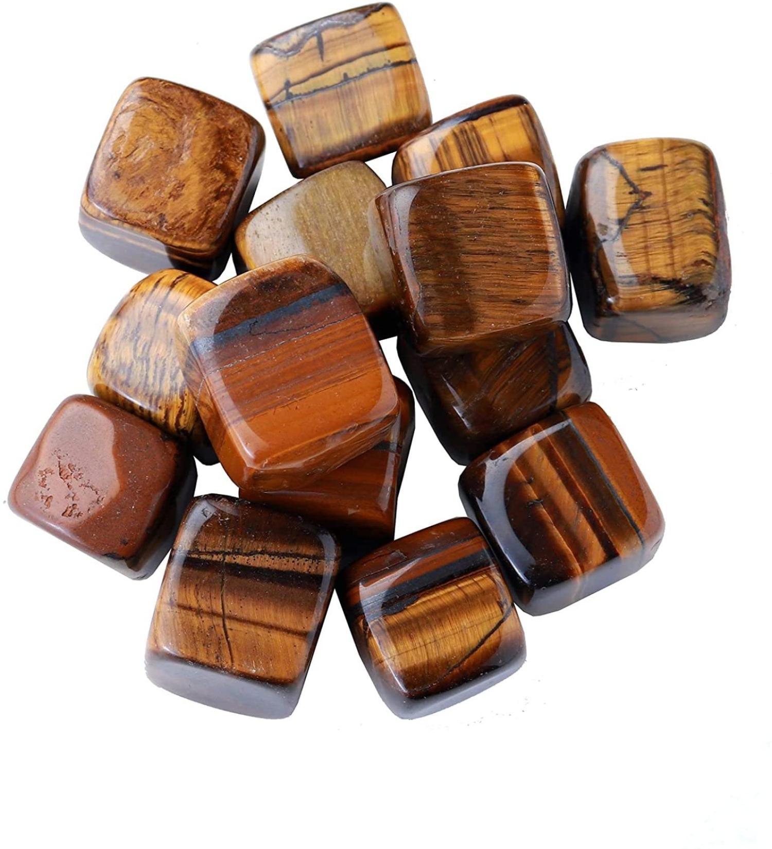 1lb Natural Crystal Tumbled Stones Polished Cube Crytsal QuartzCrystal Gemstone for Yoga Witchcraft Balancing Crystal Mixed (Color : Tiger'seye) - Buy Online on GoSupps.com