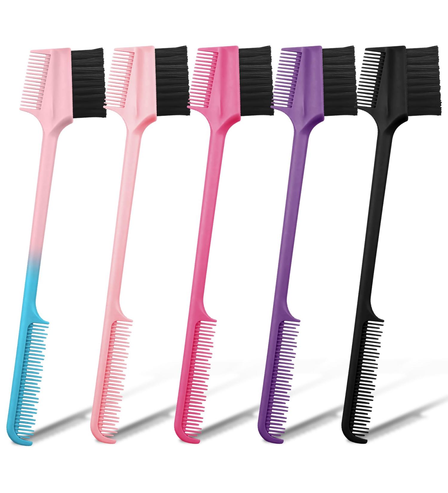 OneNine Cosmetics 5 PCS 3-in-1 Brow Comb & Eyelash Brush Set | Double-Sided Control & Edge Hair Brush for Precision Grooming - Buy Online on GoSupps.com