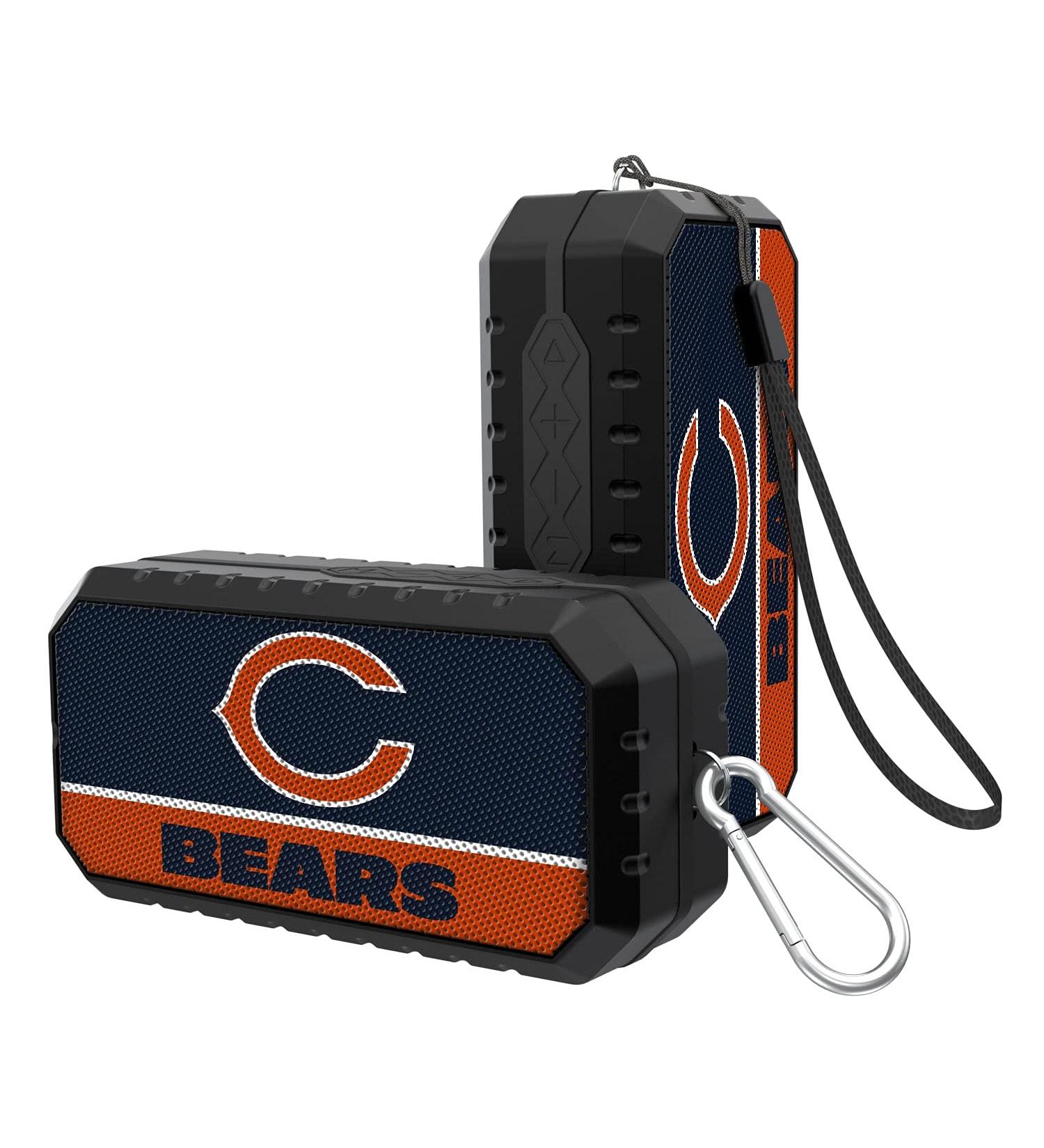 Strategic Printing Chicago Bears End Zone Water Resistant Bluetooth Speaker, One Size