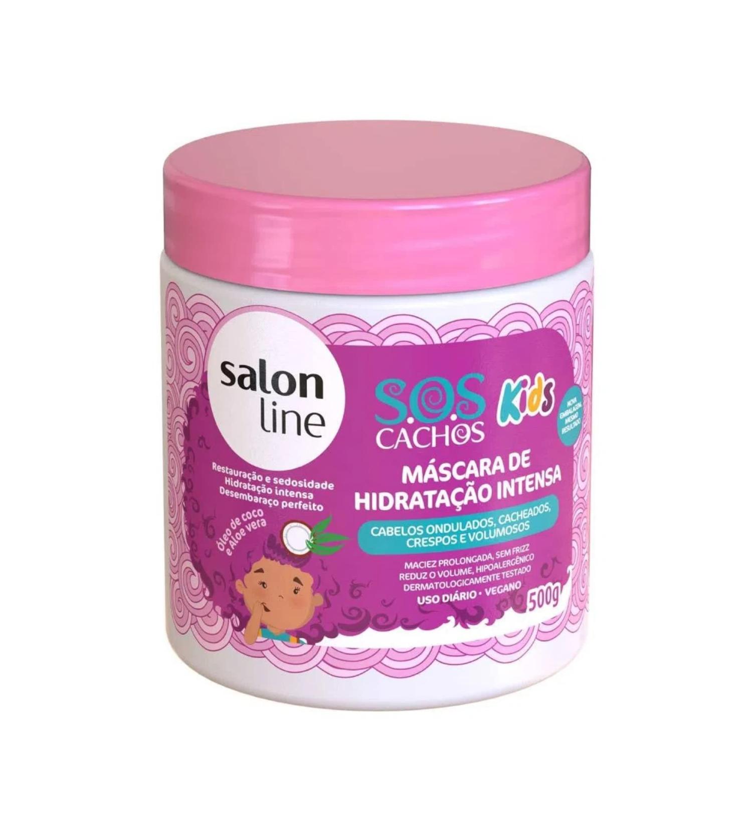 Salon Line Kids SOS Curls Intense Hydration Hair Mask 500g - Buy Online on GoSupps.com