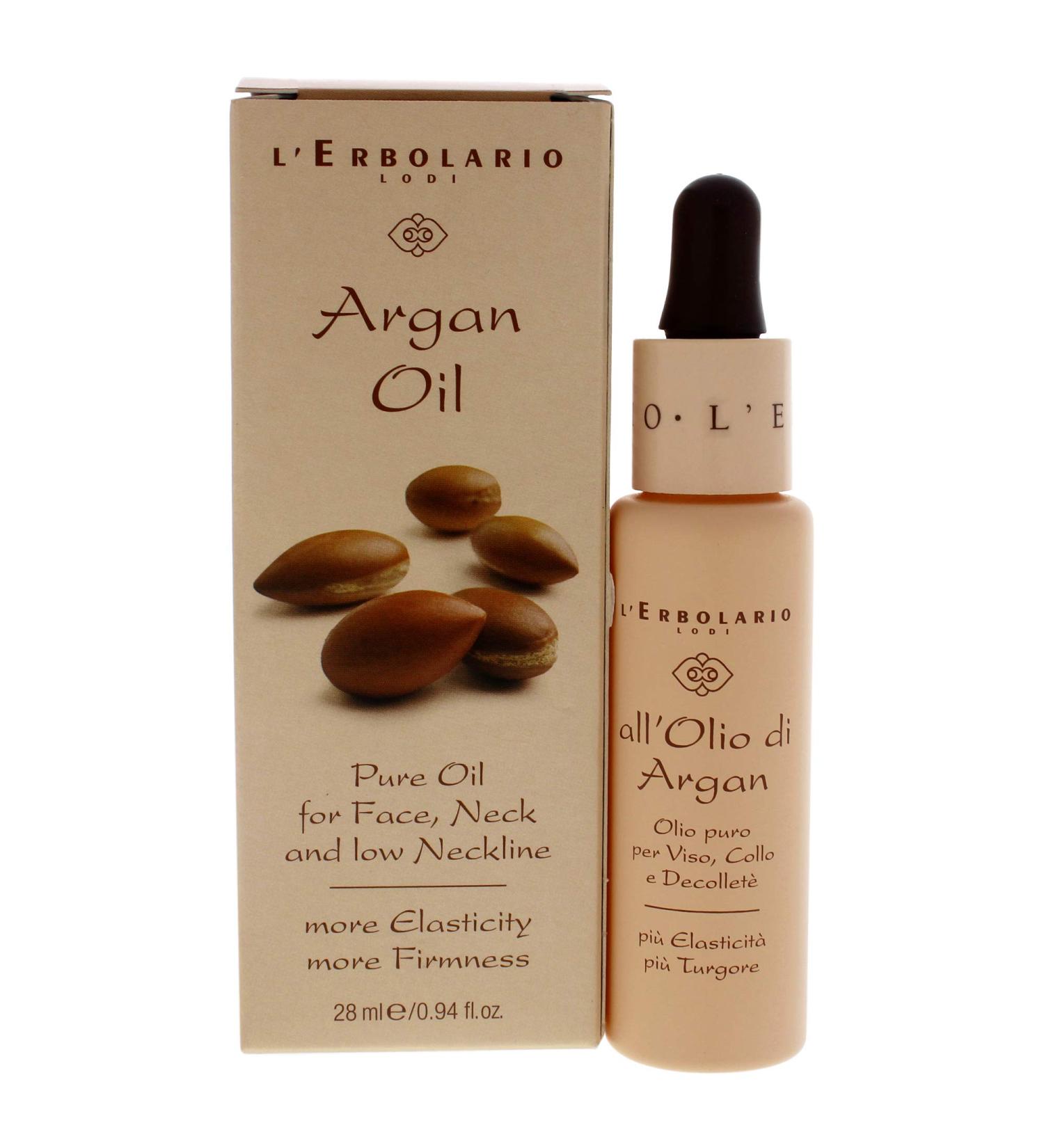 L'Erbolario Argan Face Oil - Enriched With Vitamin E To Nourish And Hydrate The Skin - Promotes Youthfulness And Firmness Of The Face - Daily Moisturizer For Glowing And Radiant Complexion - 0.94 Oz