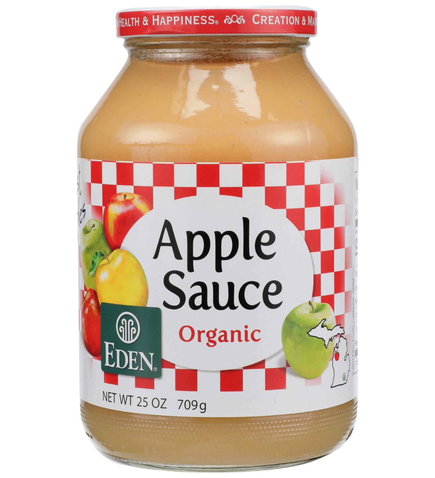 Organic Apple Sauce - 25 oz | Pure & Natural Ingredients | Non-GMO | Gluten-Free - Buy Online on GoSupps.com