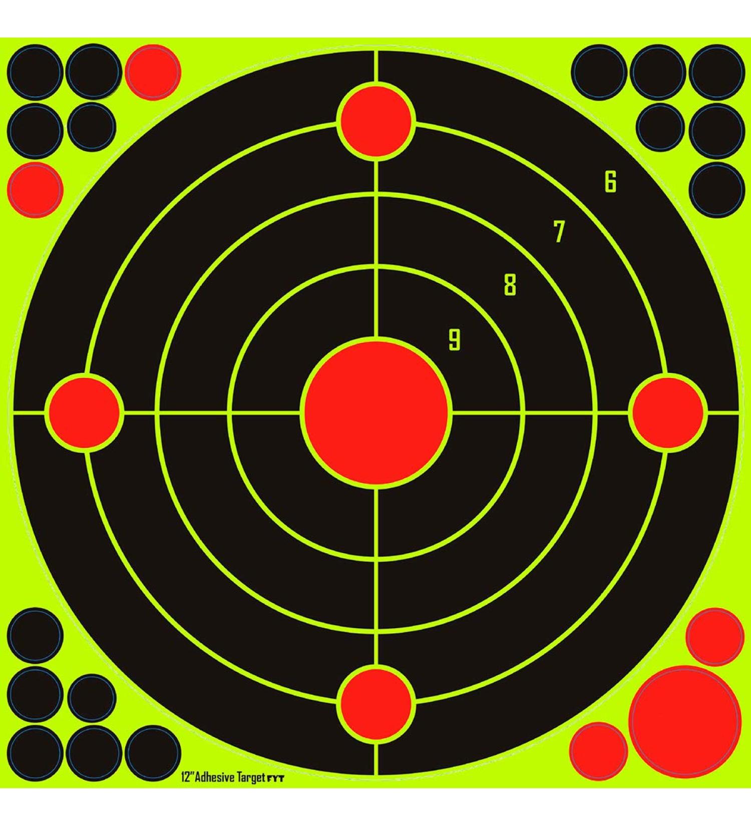 Rinling 12-inch Shooting Targets 20 Pack - Reactive Splatter Bullseye Targets for BB Rifle, Airsoft, Pistol, Pellet Gun - Buy Online on GoSupps.com