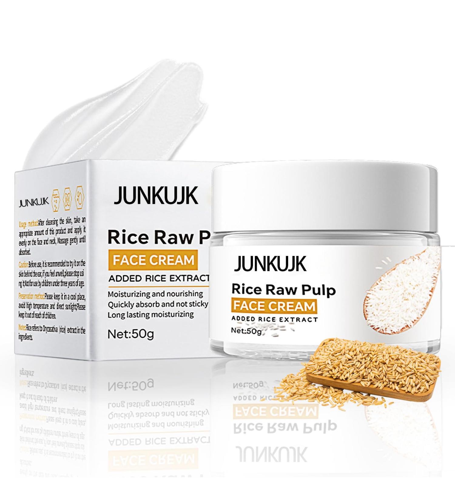 Moisturizing Rice Cream - Deep Hydrating Facial Moisturizer for Men and Women | Overnight Skin Care | 1PC - Buy Online on GoSupps.com