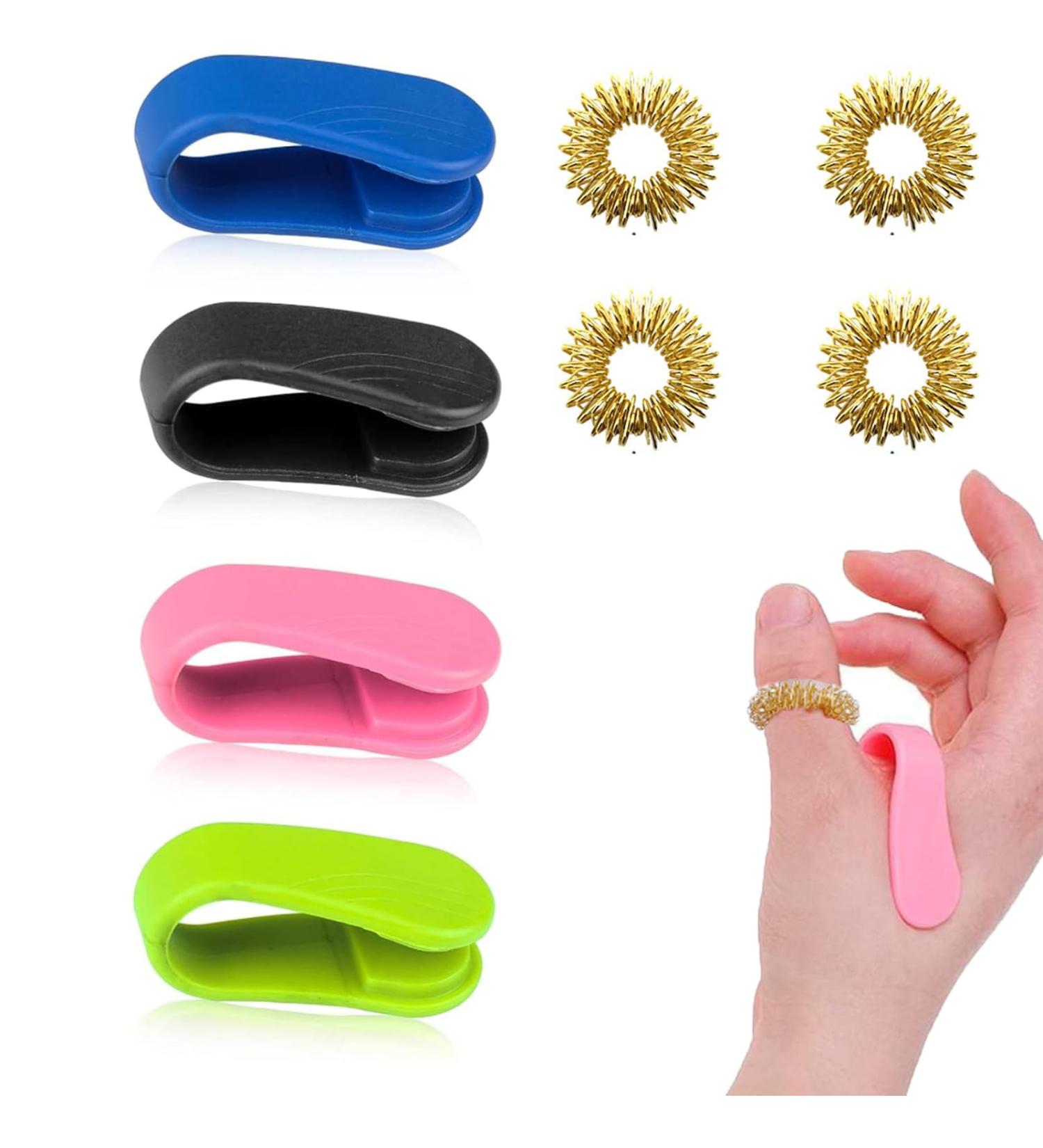 8-Piece Acupressure Ring Set for Panic Attack Relief | Aculief & Skills Borderline Aids - Buy Online on GoSupps.com