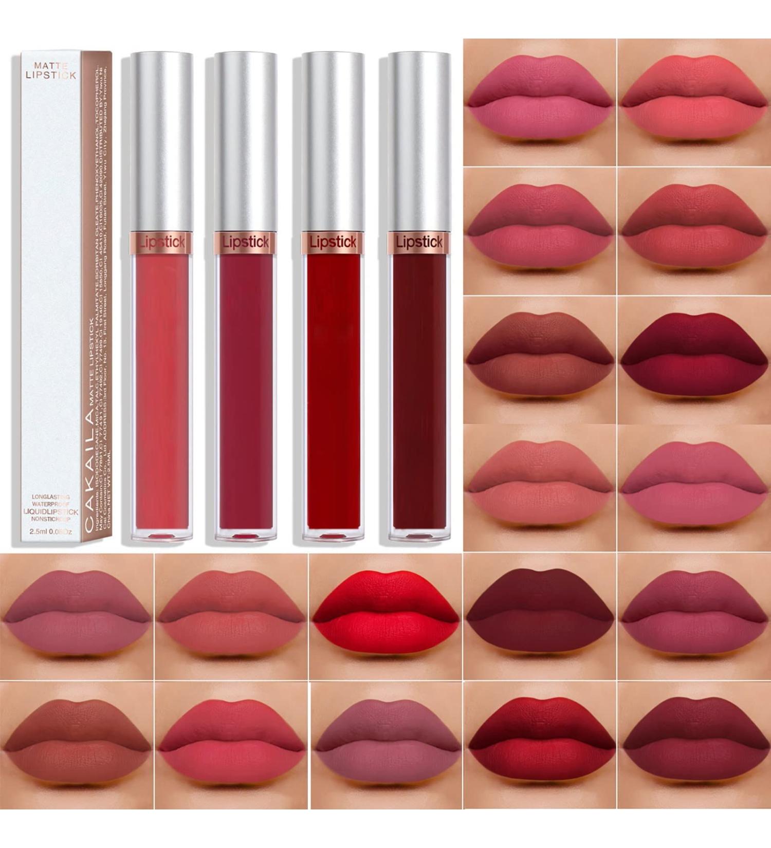 18 Color Long Lasting Waterproof Lipstick Lip Gloss - Perfect Gift for Women and Girls - 2.5ml - Buy Online on GoSupps.com