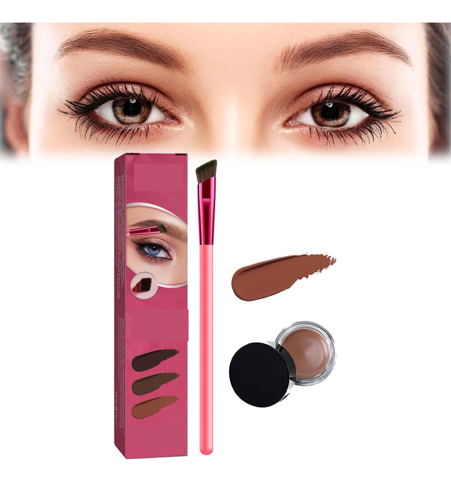 Home Eyebrow Care Kit 4d Laminated 4d laminated brow home-grooming kit 4D Hair Stroke Brow Stamp Brush-Waterproof and Long Lasting Multi-Function Eyebrow Brush (1pcs Dark Brown) 1pcs Dark Brown - Buy Online on GoSupps.com