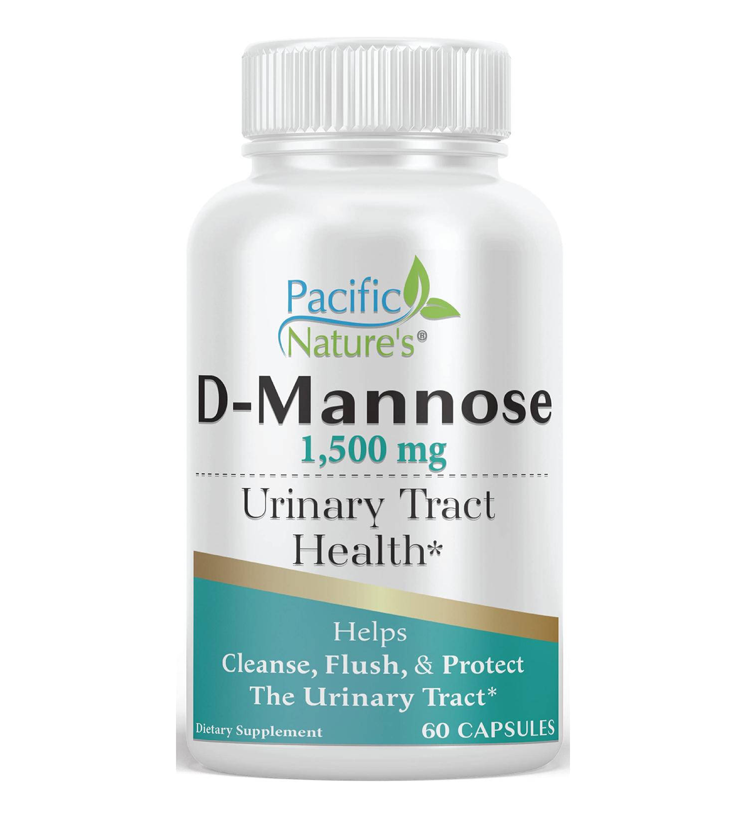 D-Mannose 1500mg - 60 Capsules | Gluten & Dairy Free | Non-GMO Urinary Tract Support - Buy Online on GoSupps.com