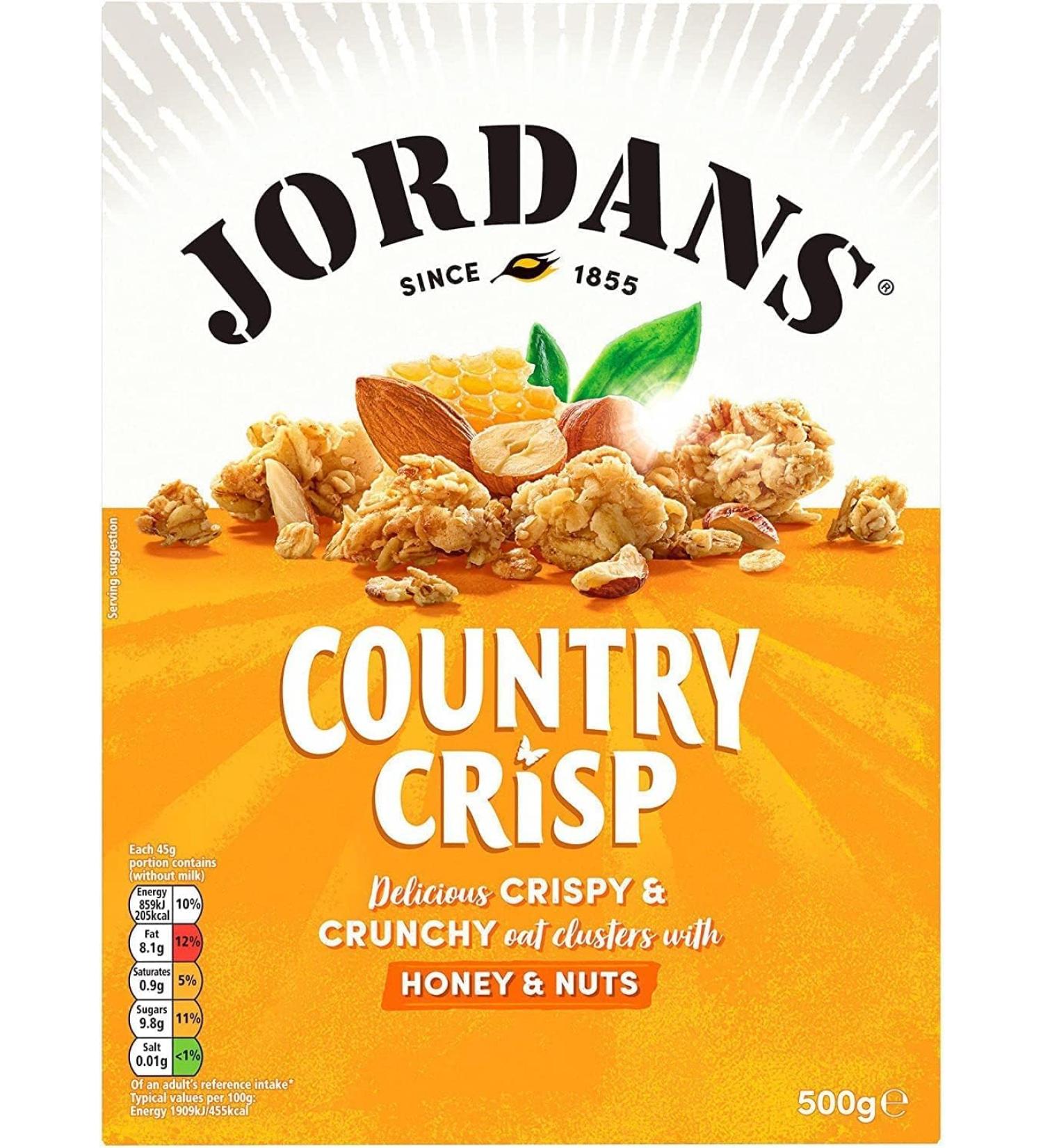 Jordans Pays Crisp & Honey Nut (500g) - Paquet de 2 - Buy Online on GoSupps.com