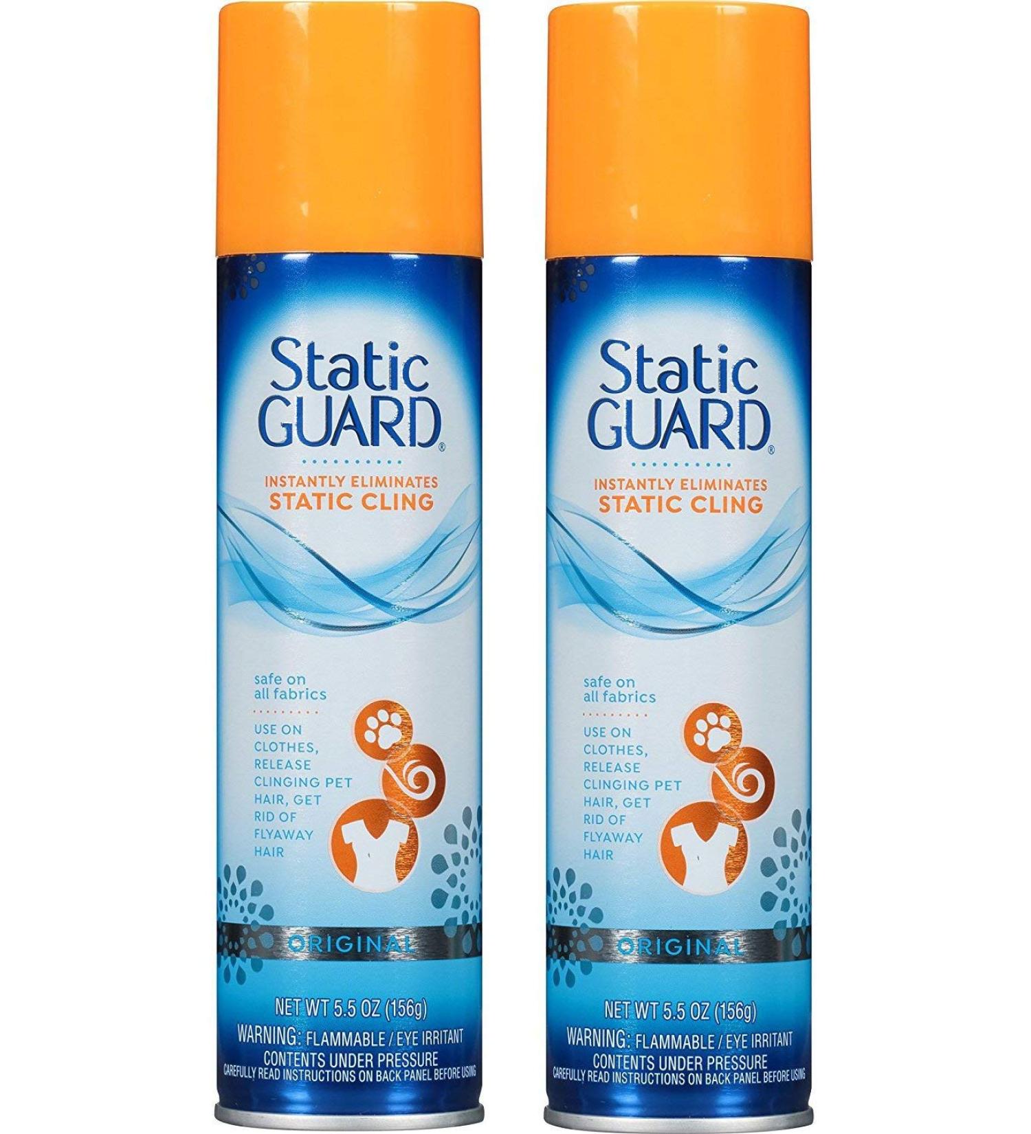 Static Guard Spray 5.5 oz - Pack of 2 | Ultimate Anti-Static Solution for Clothes & Fabrics - International Shipping Available - Buy Online on GoSupps.com