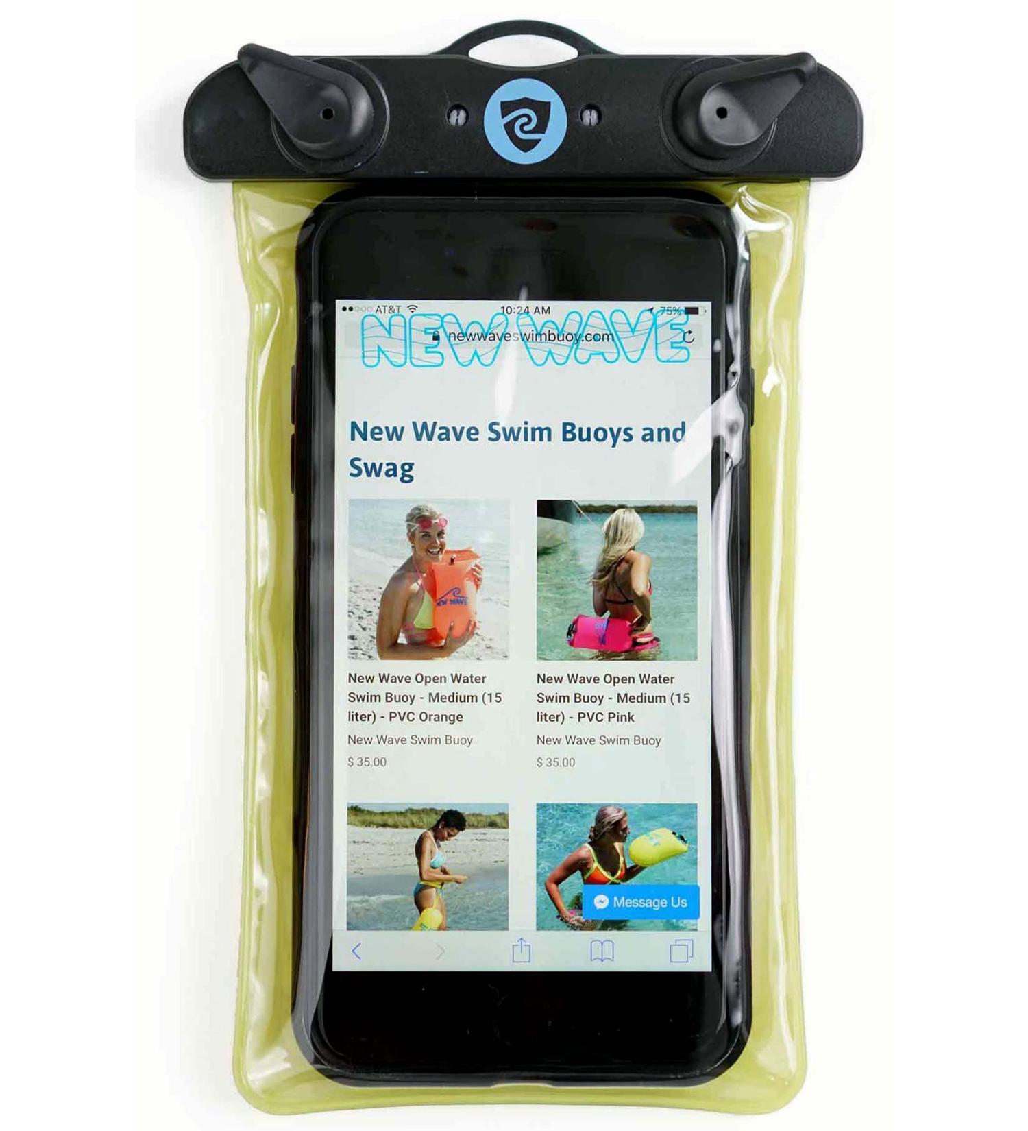 New Wave Waterproof Pouch for Open Water Swimmers and Triathletes - No Dry-Bag (Waterproof Phone Pouch) - Buy Online on GoSupps.com