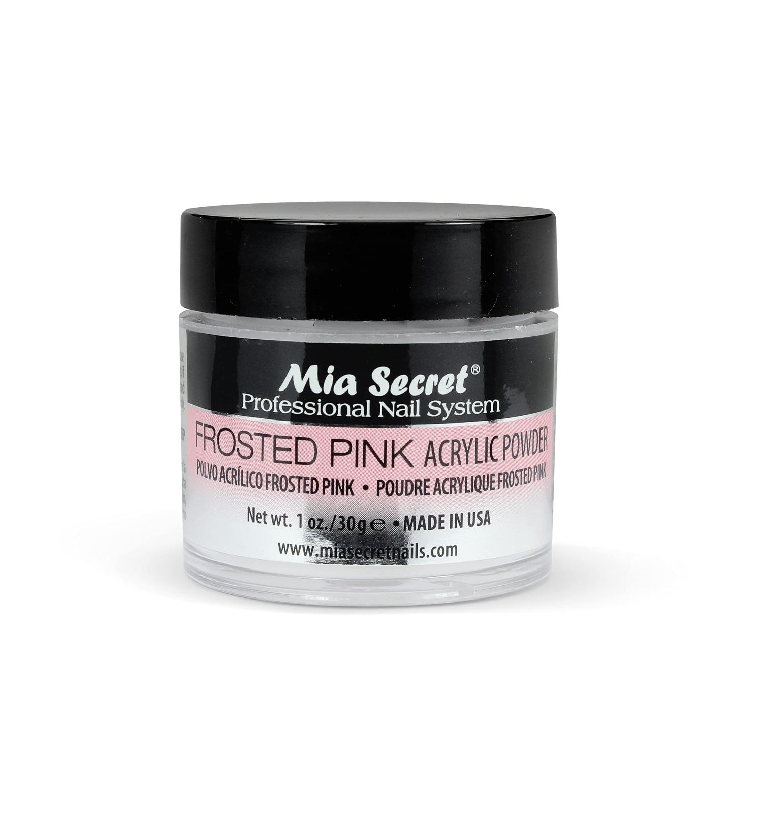 Mia Secret Frosted Pink Acrylic Powder - 1oz - Buy Online on GoSupps.com