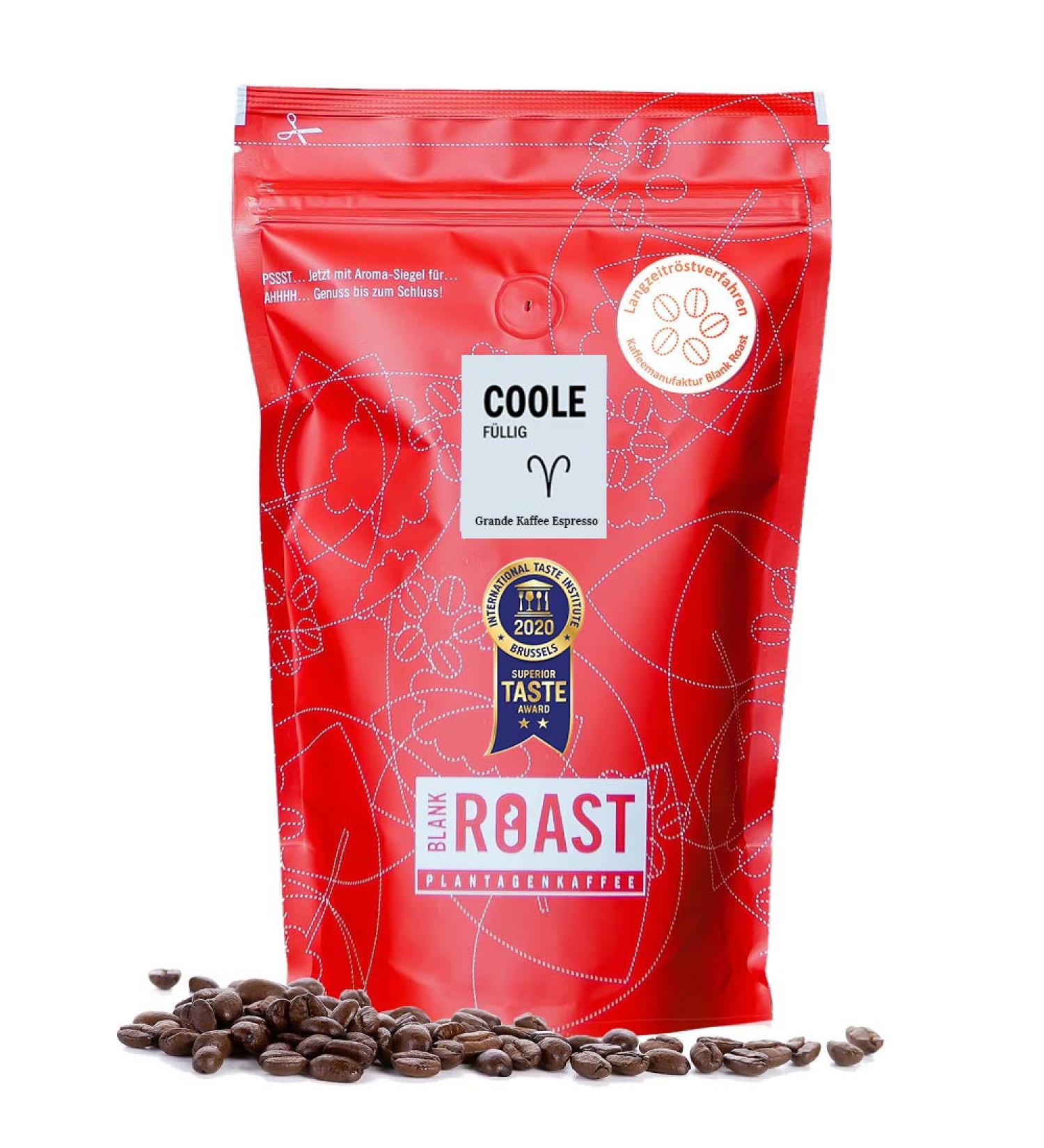 Blank Roast - Cool espresso beans freshly roasted ground espresso 500 g - Buy Online on GoSupps.com