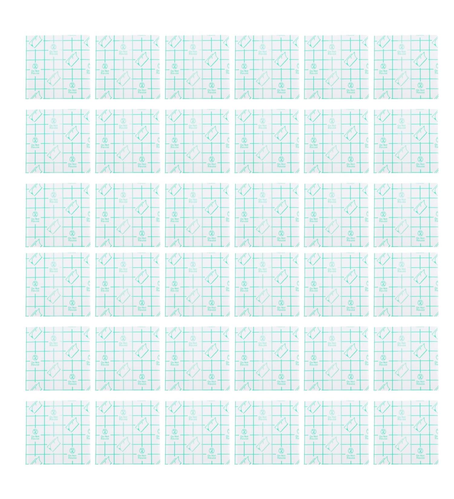 Minkissy 100st Makeup Hand Palette Cream Mixer - Versatile Cosmetic Palette & Nail Sticker Mixture Plate - Medical White Detergent PU Foil 7x7x0.1cm - Buy Online on GoSupps.com