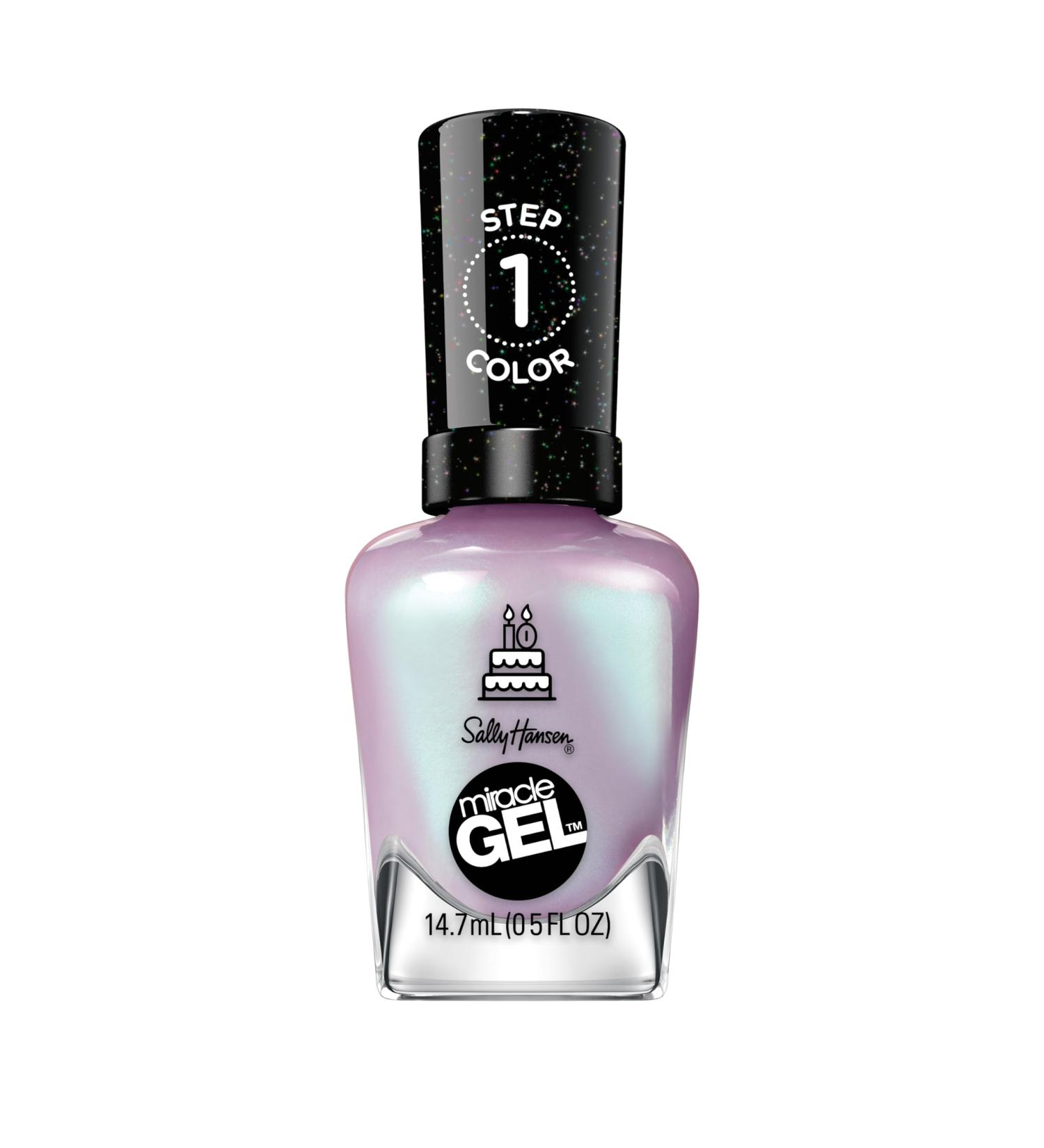 Sally Hansen Miracle Gel - Affairy to Remember Purple Nail Polish Long Lasting Gel Formula No UV Lamp Required 3.4 Fl Oz - Shop Internationally - Buy Online on GoSupps.com