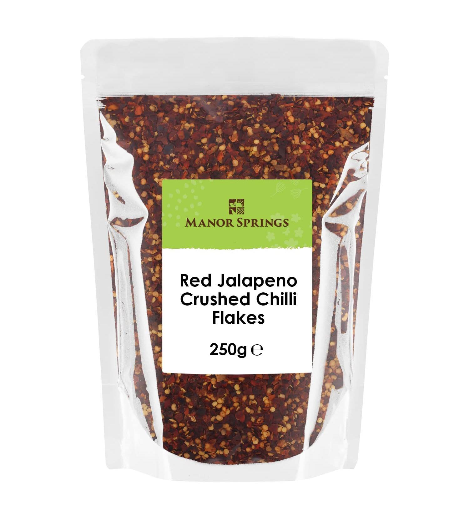Red Jalapeno Crushed Chilli Flakes 250g by Manor Springs