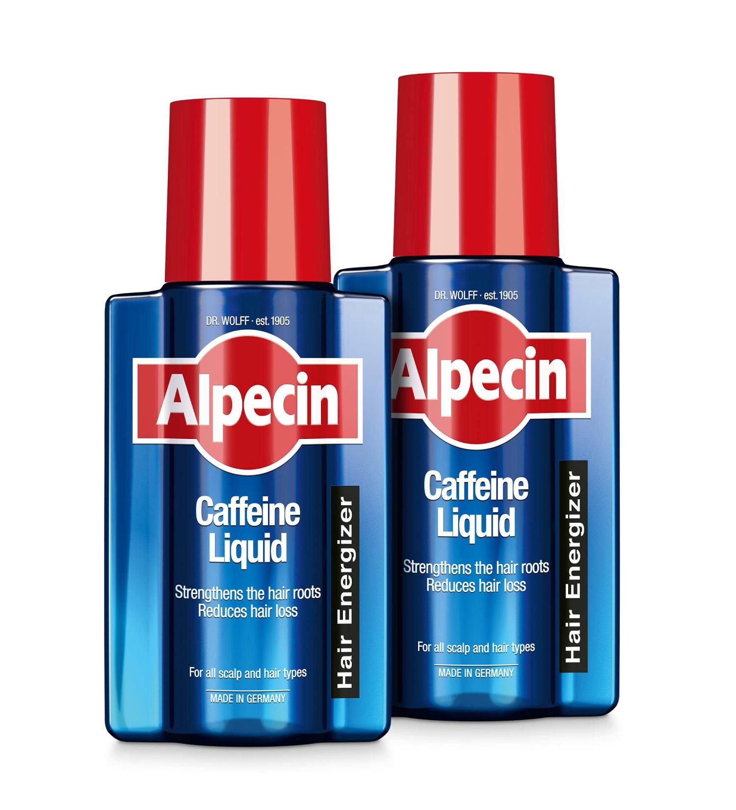 Alpecin Caffeine Liquid Hair Tonic 2x 200ml | Promotes Natural Hair Growth for Men | German-Made Hair Care for Thinning Hair | Strong Hair Energizer - Buy Online on GoSupps.com