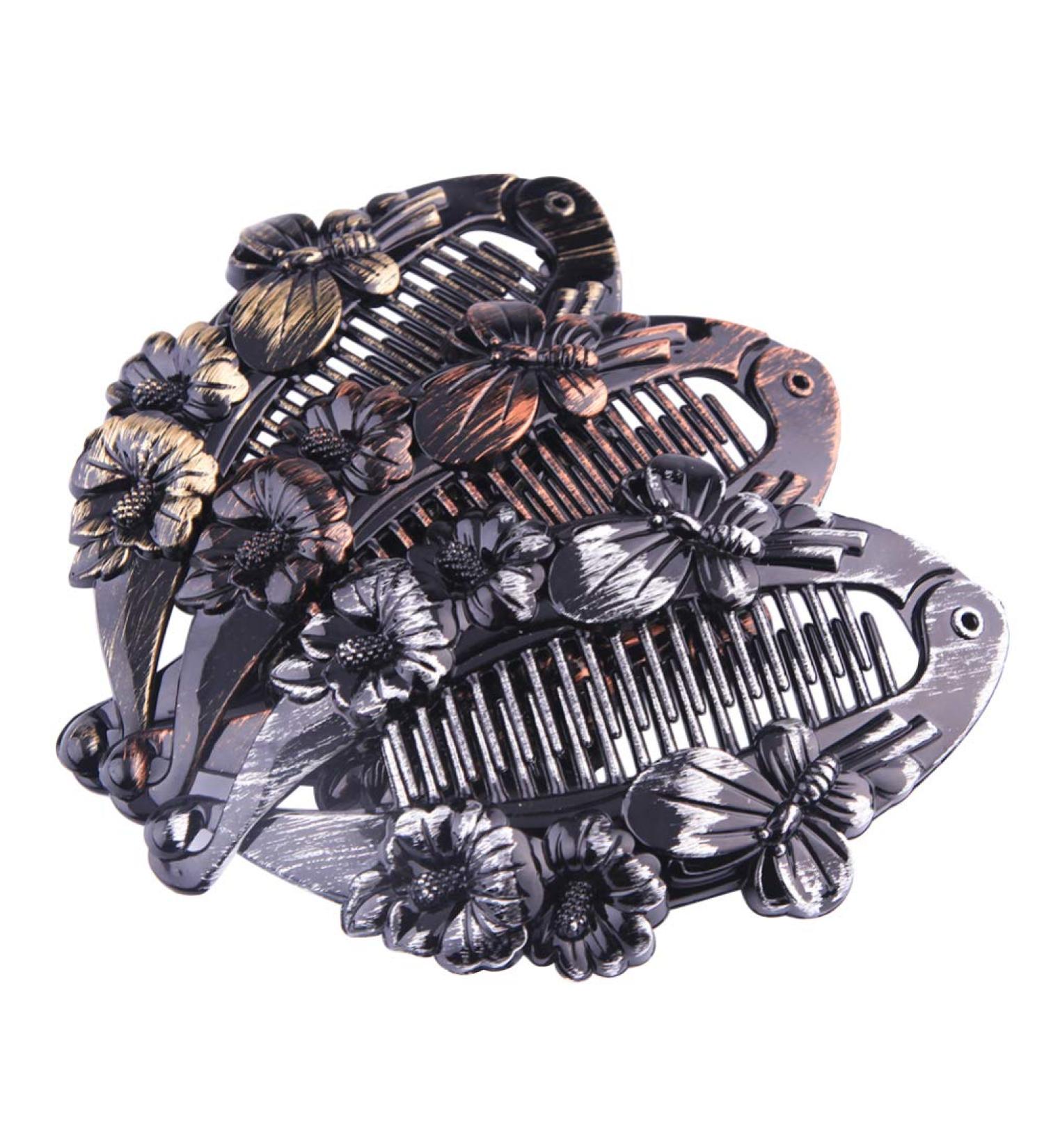 Shop Lurrose 9pcs Banana Hair Clips & Flower Combs - Elegant Women's Hair Accessories for Every Occasion - Buy Online on GoSupps.com