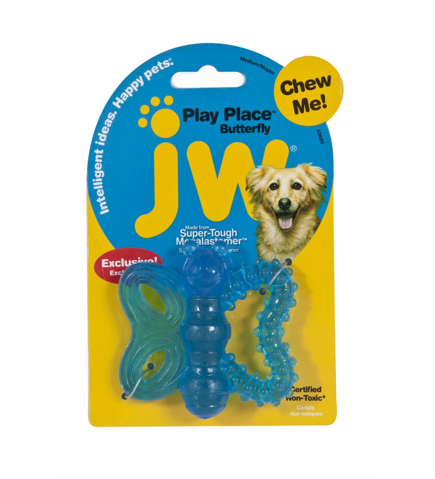 JW Pet Playplace Butterfly Teether - Multicolor Adult Teething Toy - Buy Online on GoSupps.com