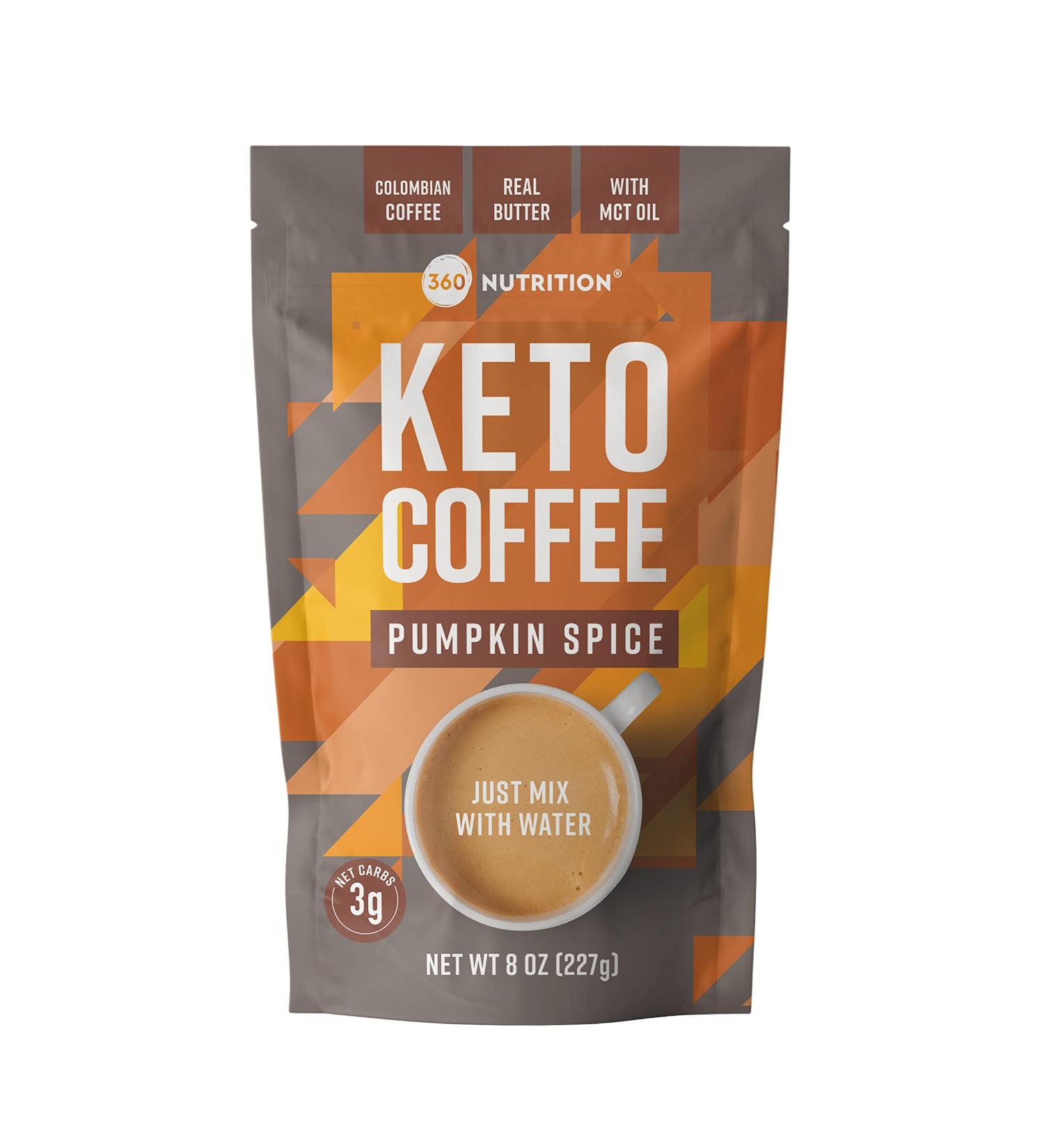 360 Nutrition Pumpkin Spice Keto Coffee with MCT Oil - Energize Your Day! - Buy Online on GoSupps.com