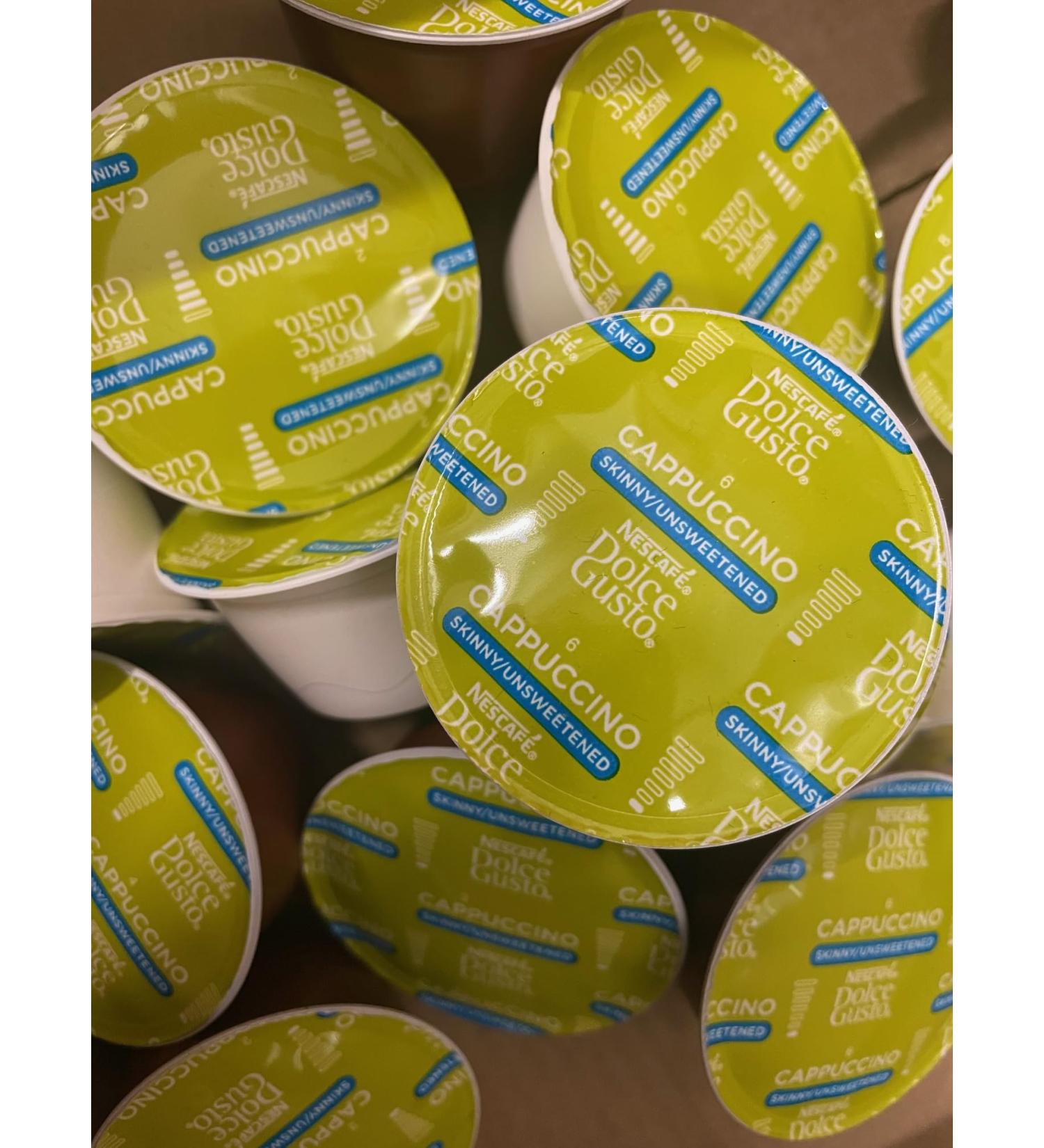 Buy 10 20 30 50 80 & 100 Compatible With Dolce Gusto Coffee Pods : Skinny Cappuccino - SOLD LOOSE