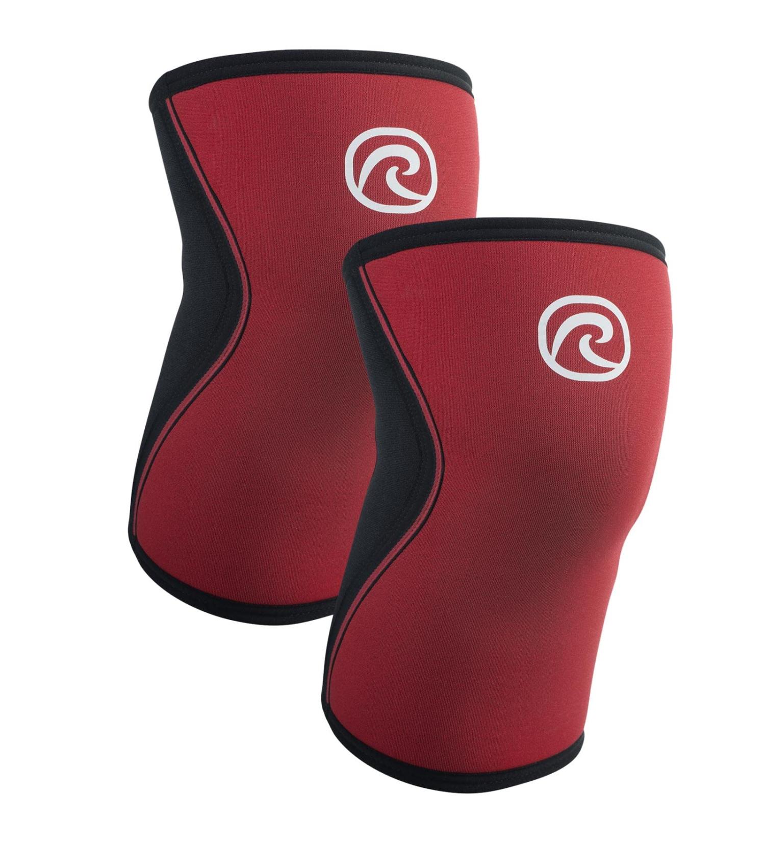 Rehband Kniebandage - Unisex Knee Support Sleeve for CrossFit & Heavy Training | 5mm Neoprene | XS Red - Multiple Colors & Sizes - Buy Online on GoSupps.com