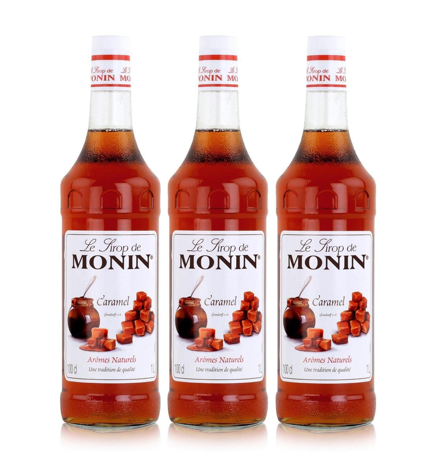 Buy Monin Caramel Syrup - 1.0L Pack of 3 | International Shipping Available - Buy Online on GoSupps.com